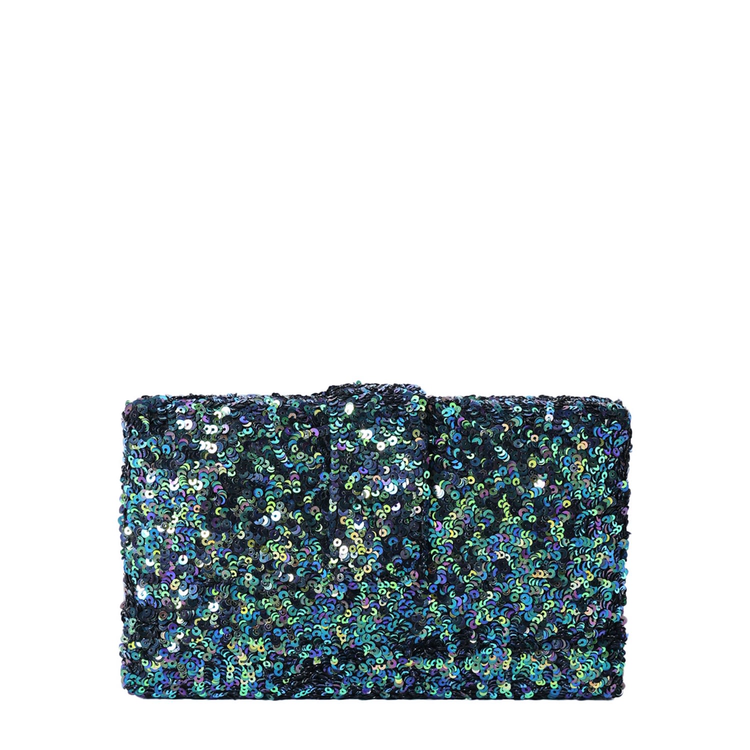 Simitri Women's Gold / Blue / Green Ocean Kitsch Clutch In Multi