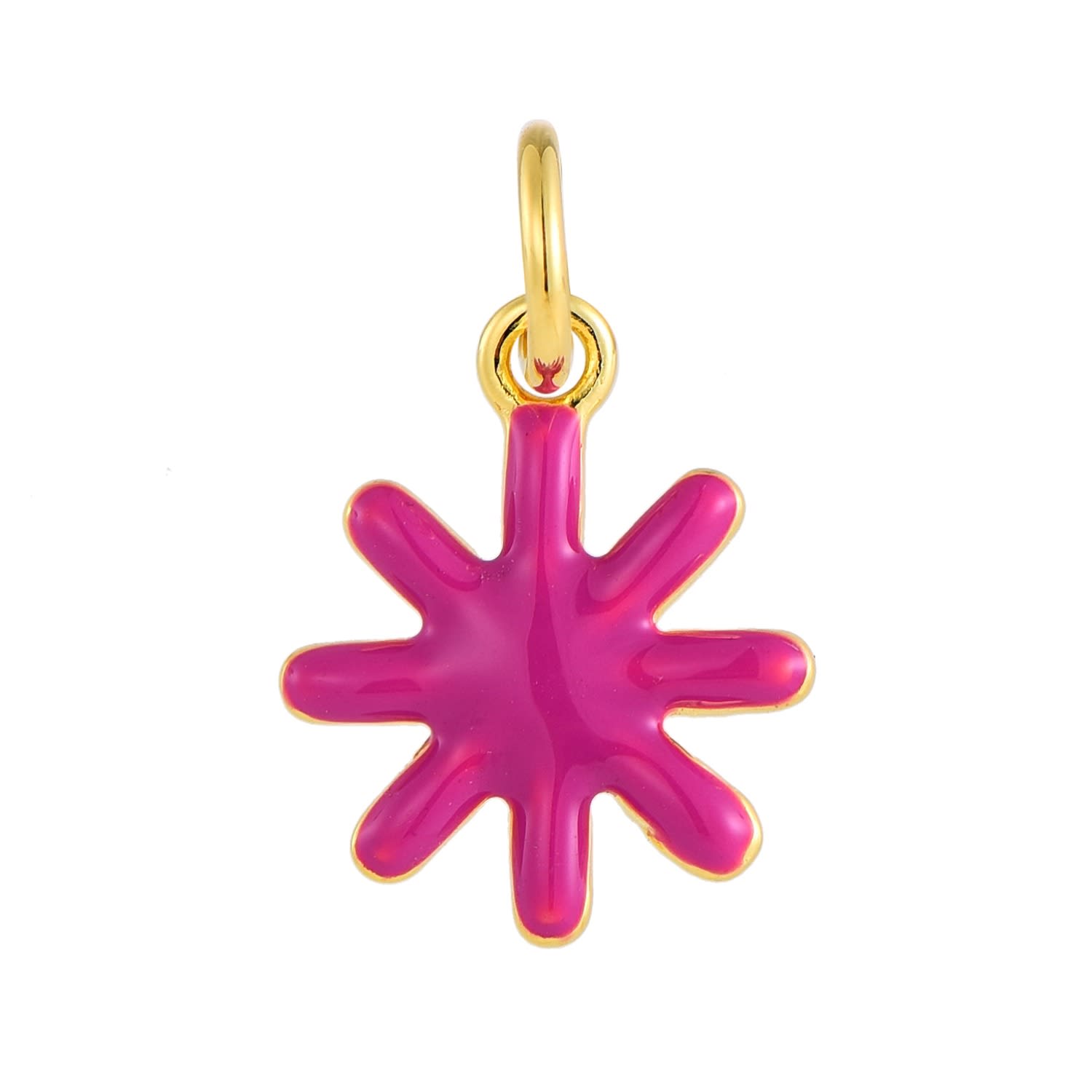 Pinnole Women's Purple Gold Playstar Charm In Pink