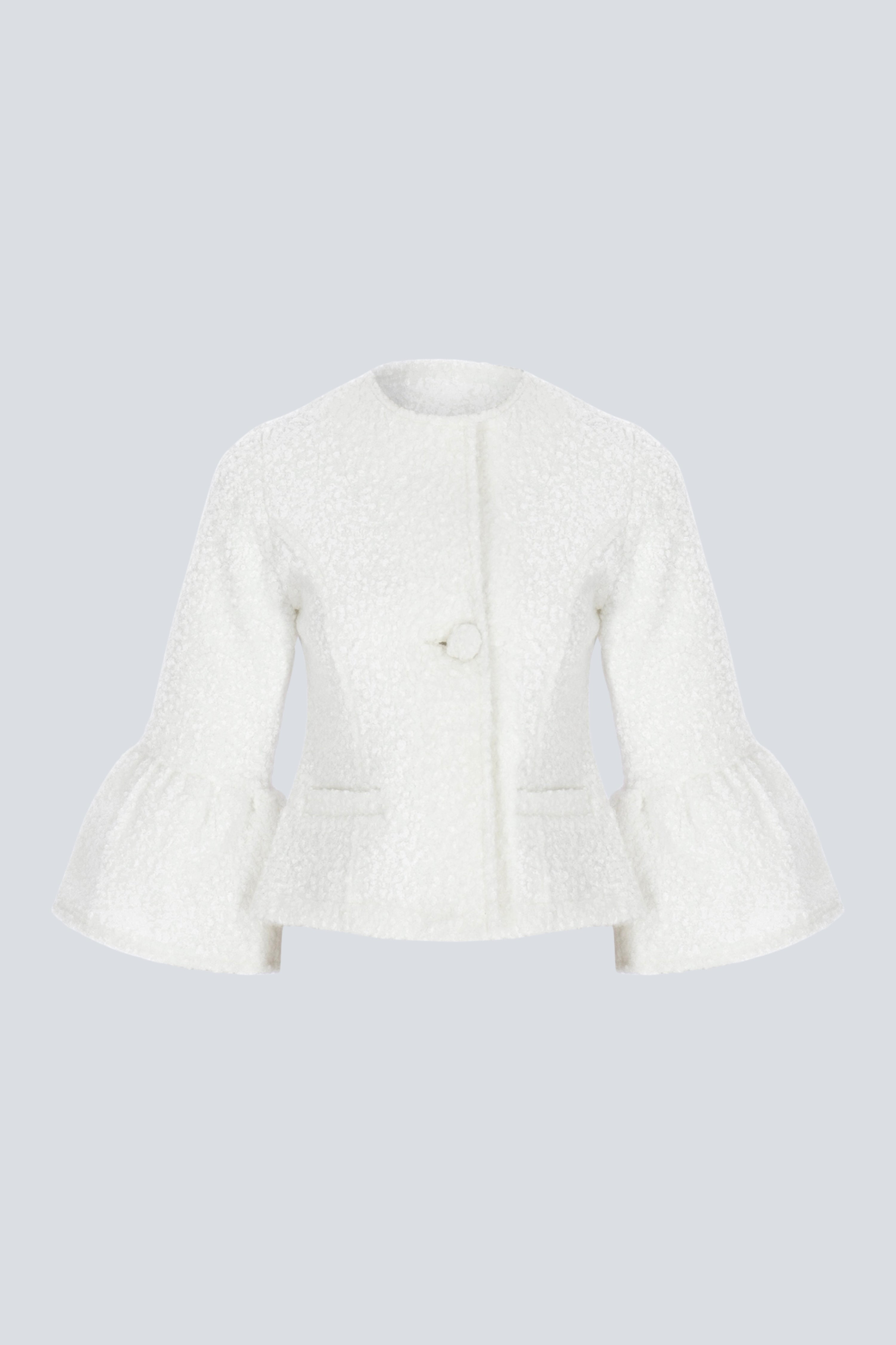 Alive New York City Women's White Angel Coccoon Jacket In Neutral