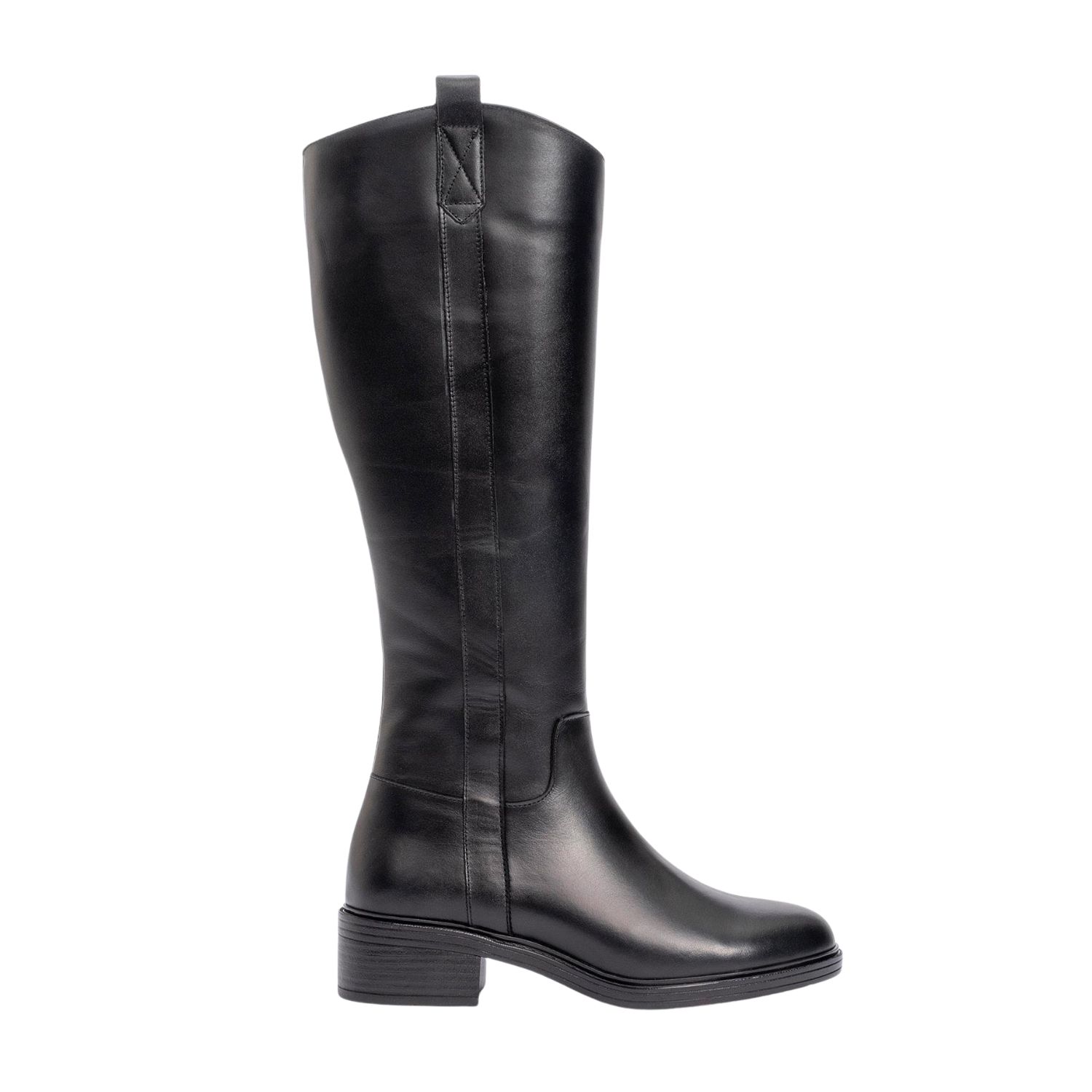 Forever & Always Shoes Acro Leather Boot In Black