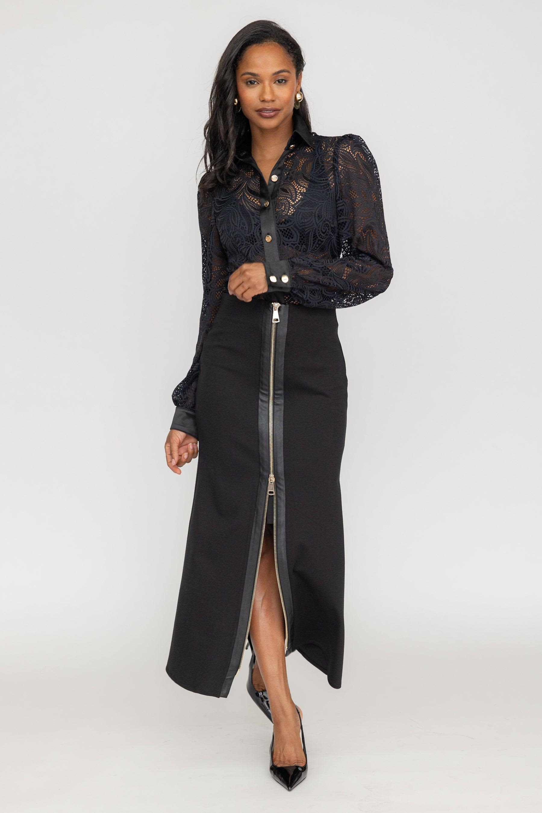 Aria Zipper Skirt | ZETAYE | Wolf & Badger