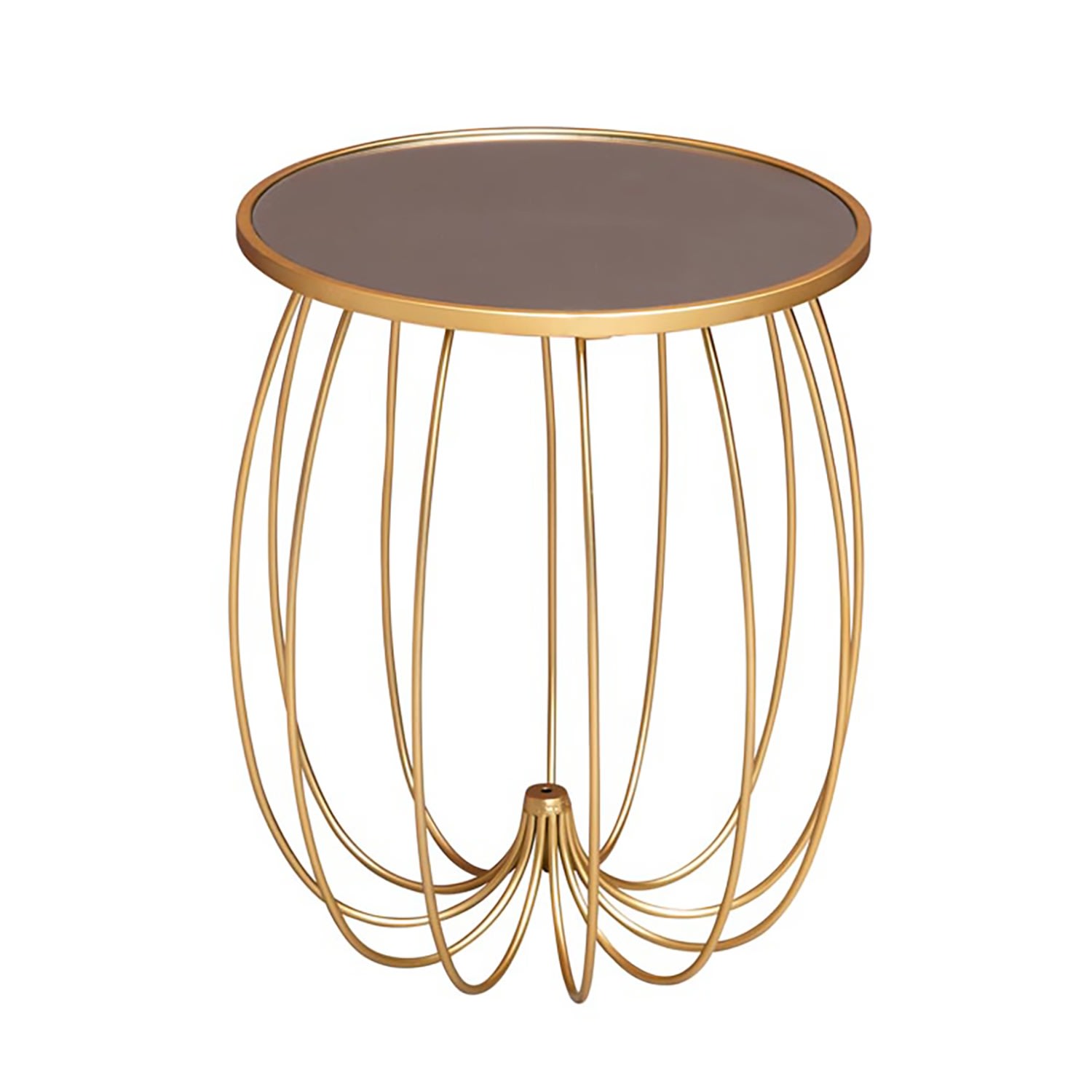 Side Table Wire Gold Catchii