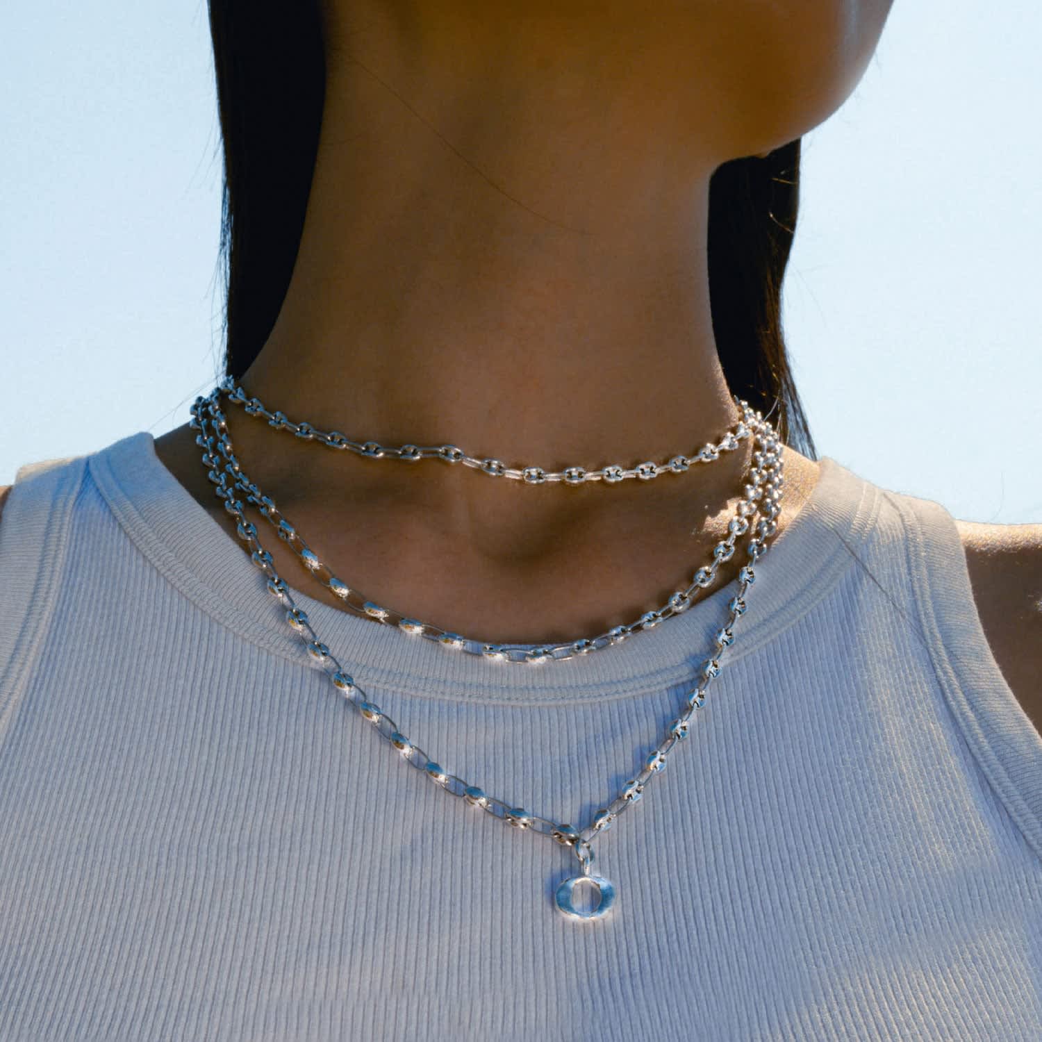 Unisex Puffed Mariner Gucci Link Chain Necklace | NUNCHI | Wolf