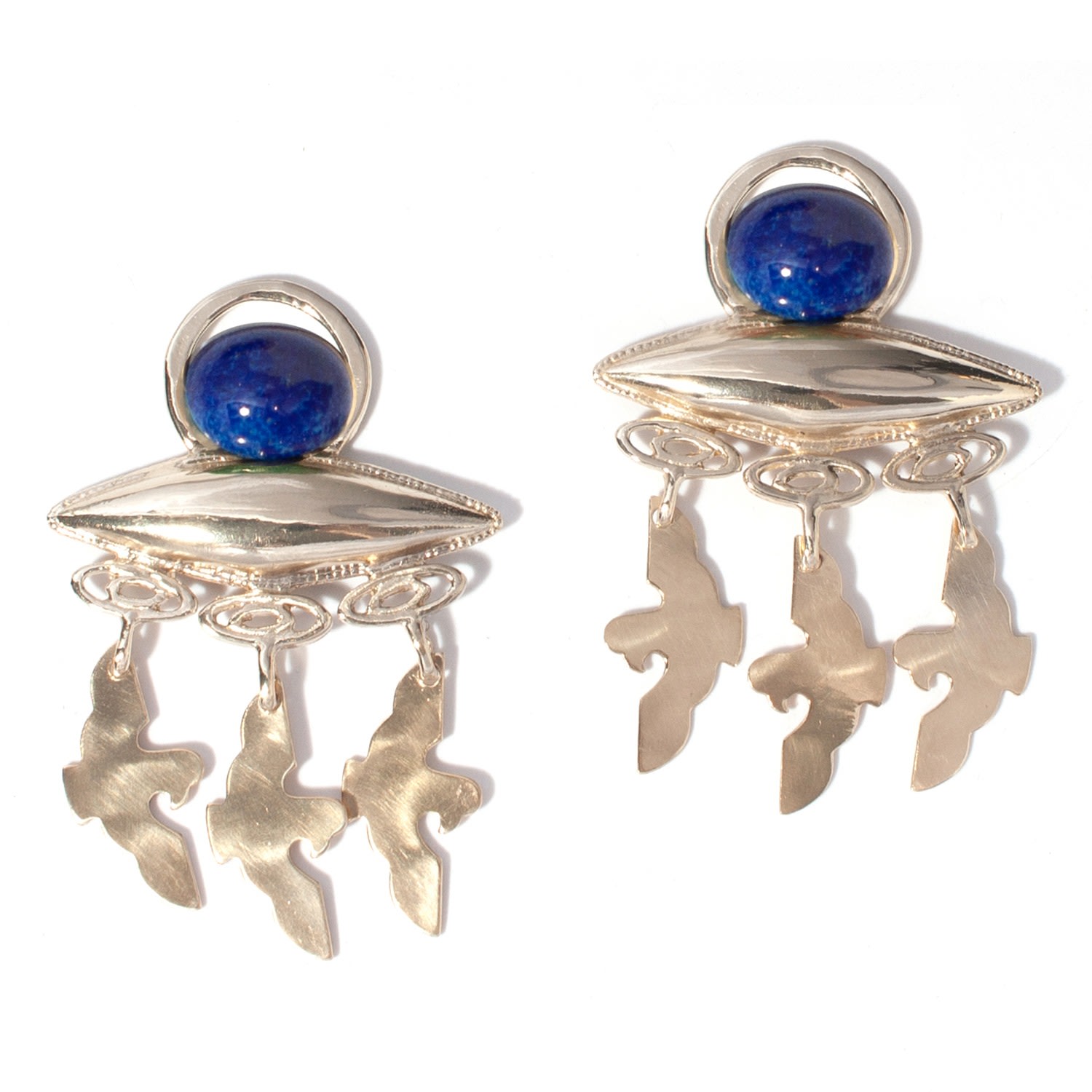 Women’s Gold / Blue Horus Earring In Sea Castlecliff