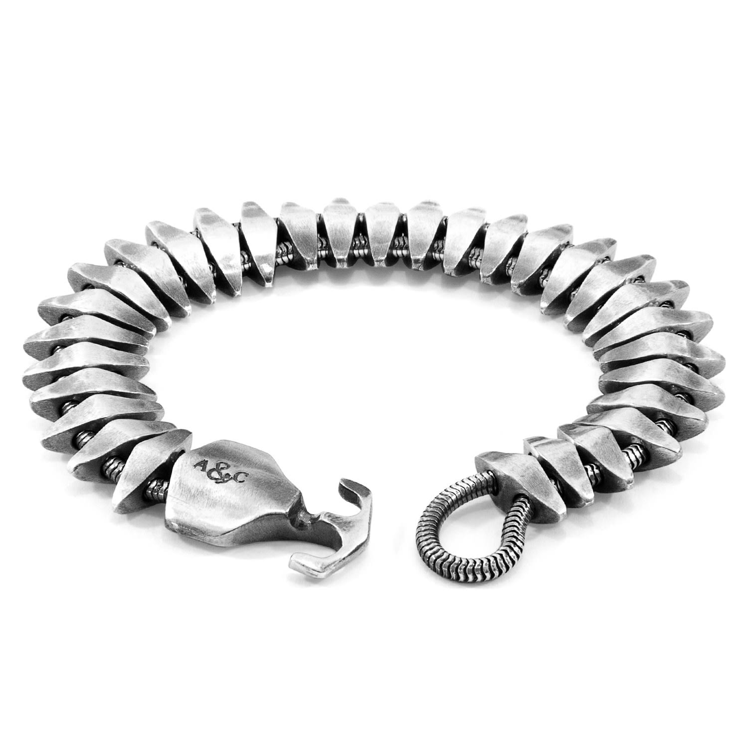 Men's Delta Anchor Maxi Silver Chain Bracelet | Anchor & Crew