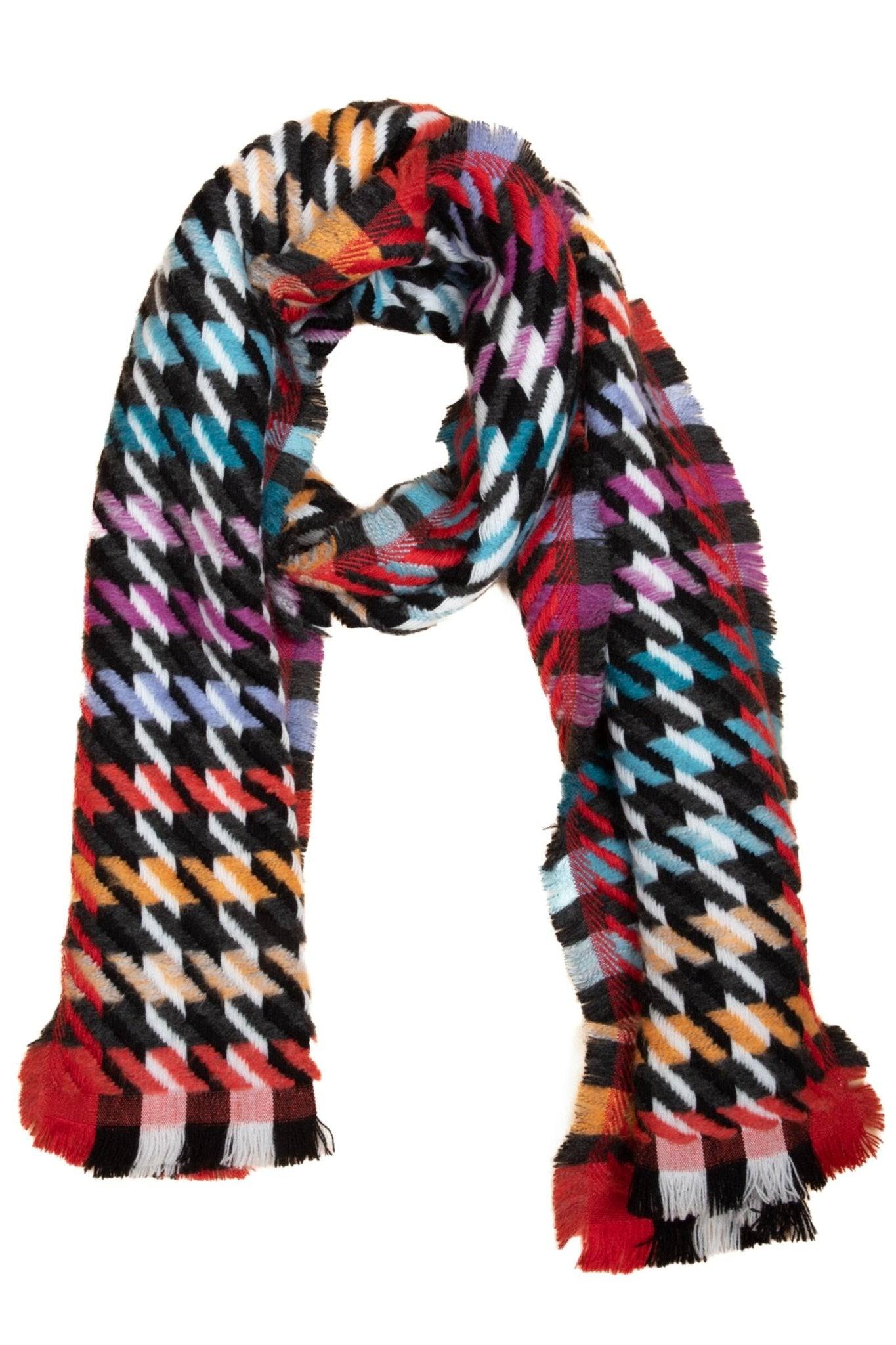 Saachi Women's Woven Rainbow Accented Scarf