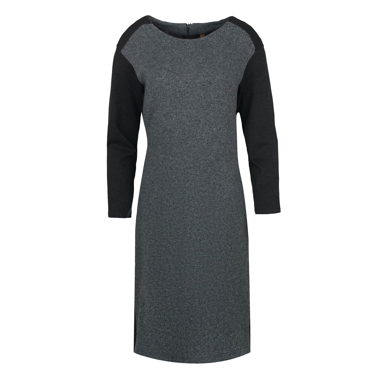 Conquista Women's Straight Grey Dress With Grey Detail In Grey