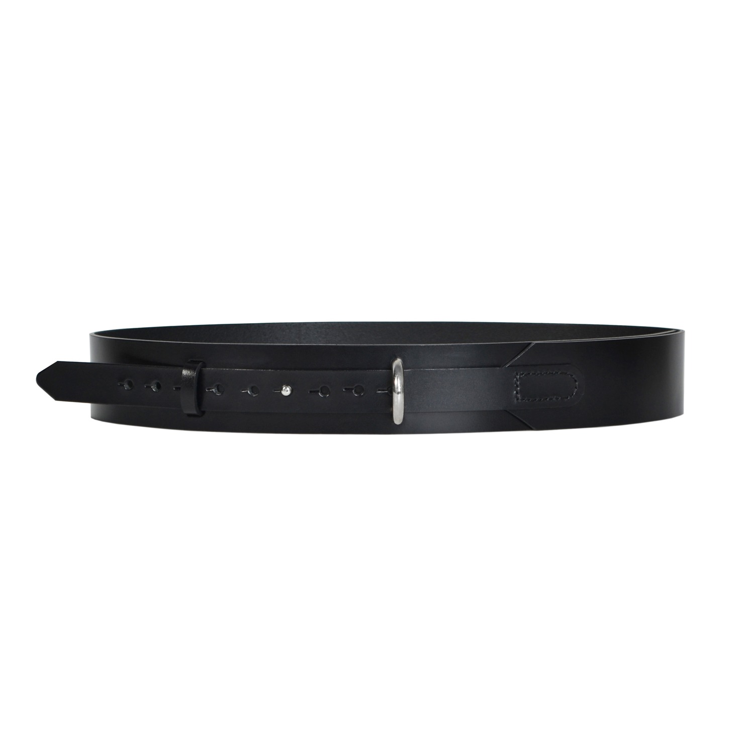 Slim Multistrap Leather Belt