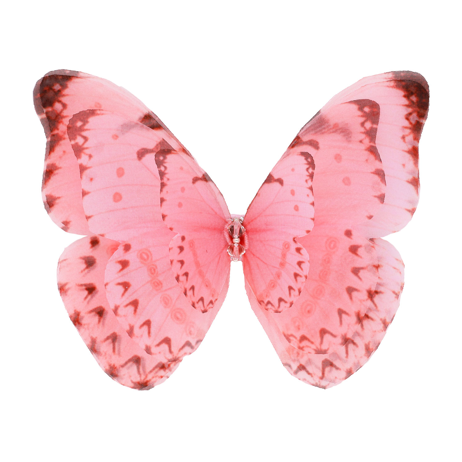Oanasavu.creations Women's Pink / Purple Pink Silk Butterfly Hair Clip On Barrette Wedding Boho Accessory