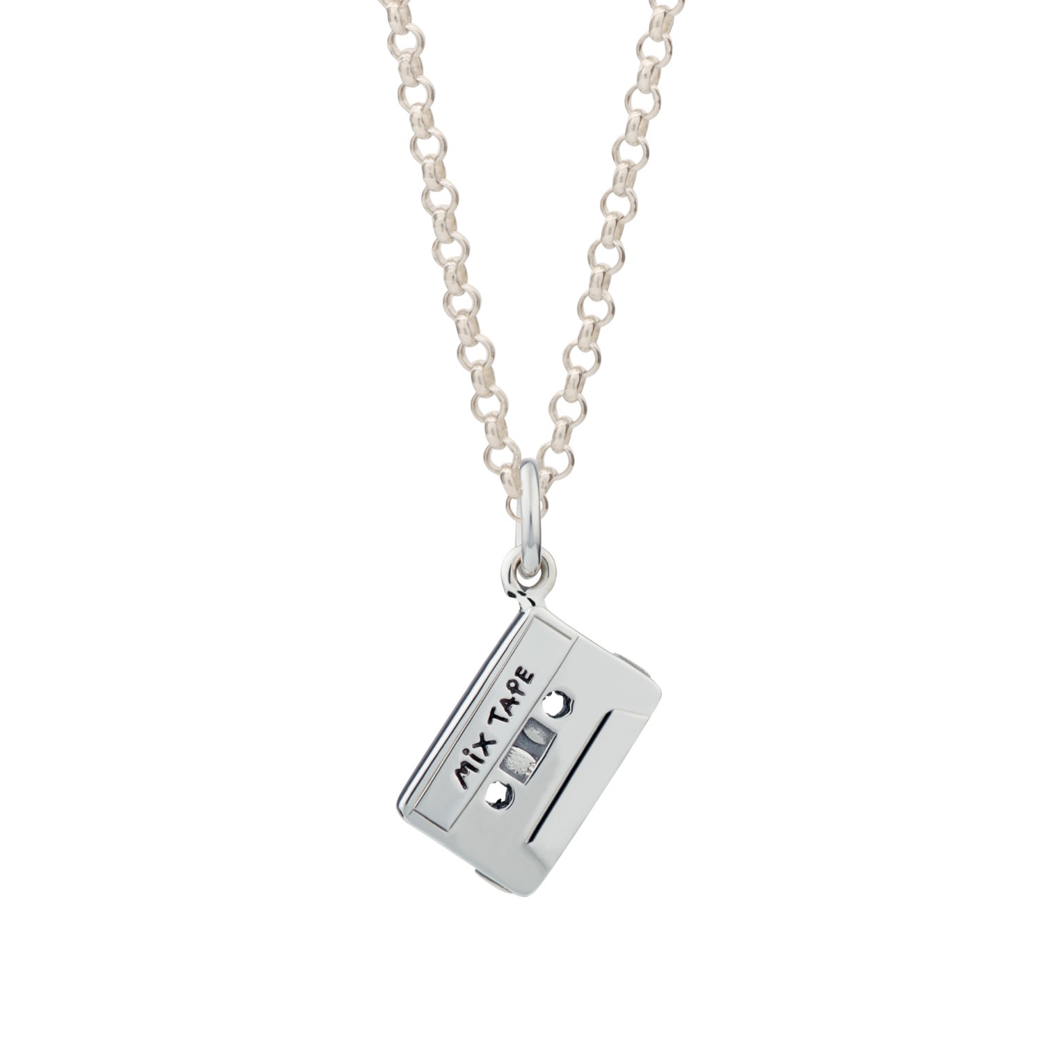 Women’s Silver Mix Tape Necklace Scream Pretty