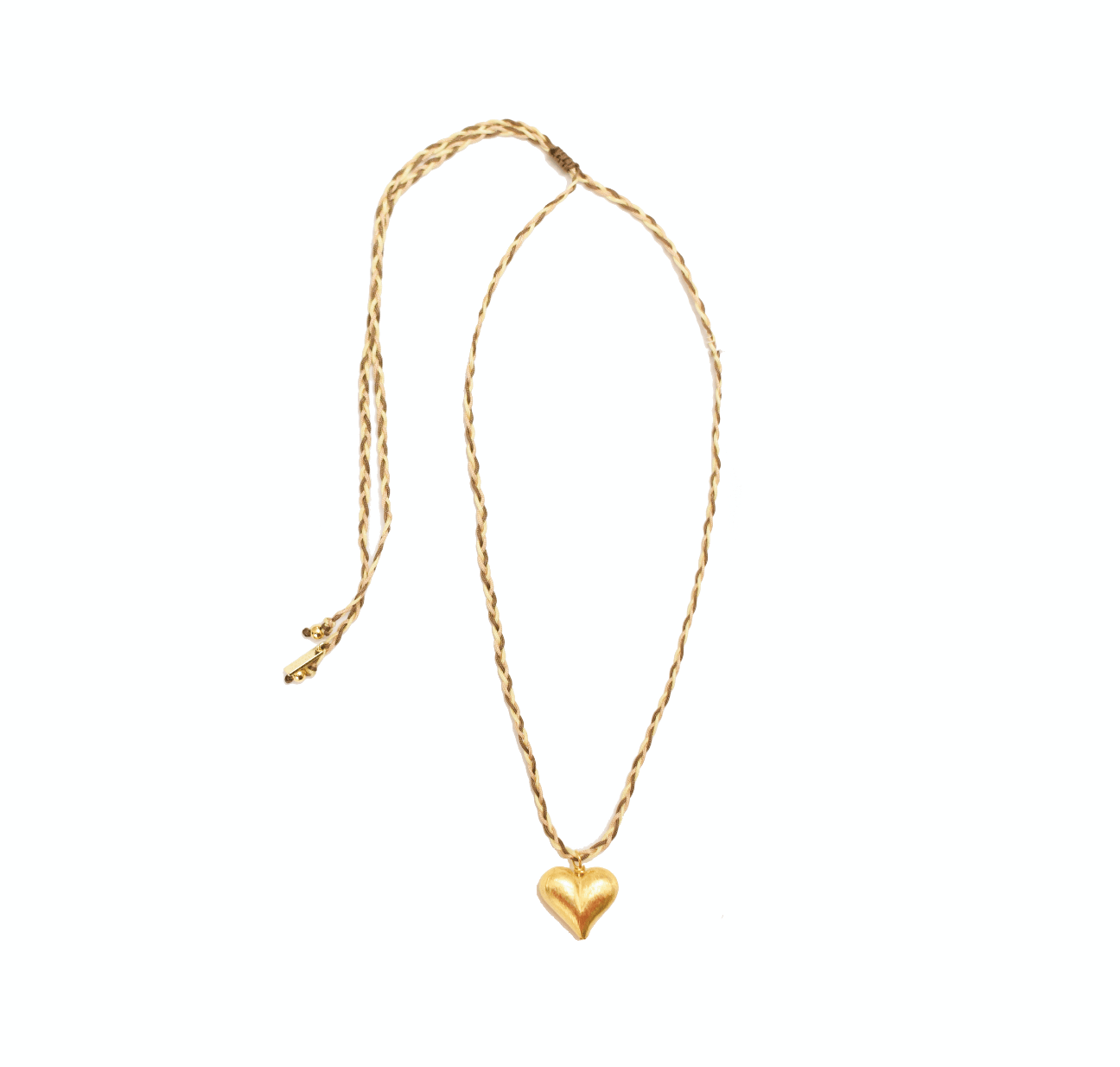 Adriana Pappas Designs Women's Heart Of Gold Necklace - Latte In Yellow