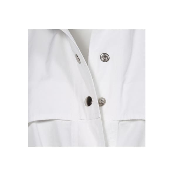 Aggi By Halewski Vanda White Milk Trench Coat In Trench