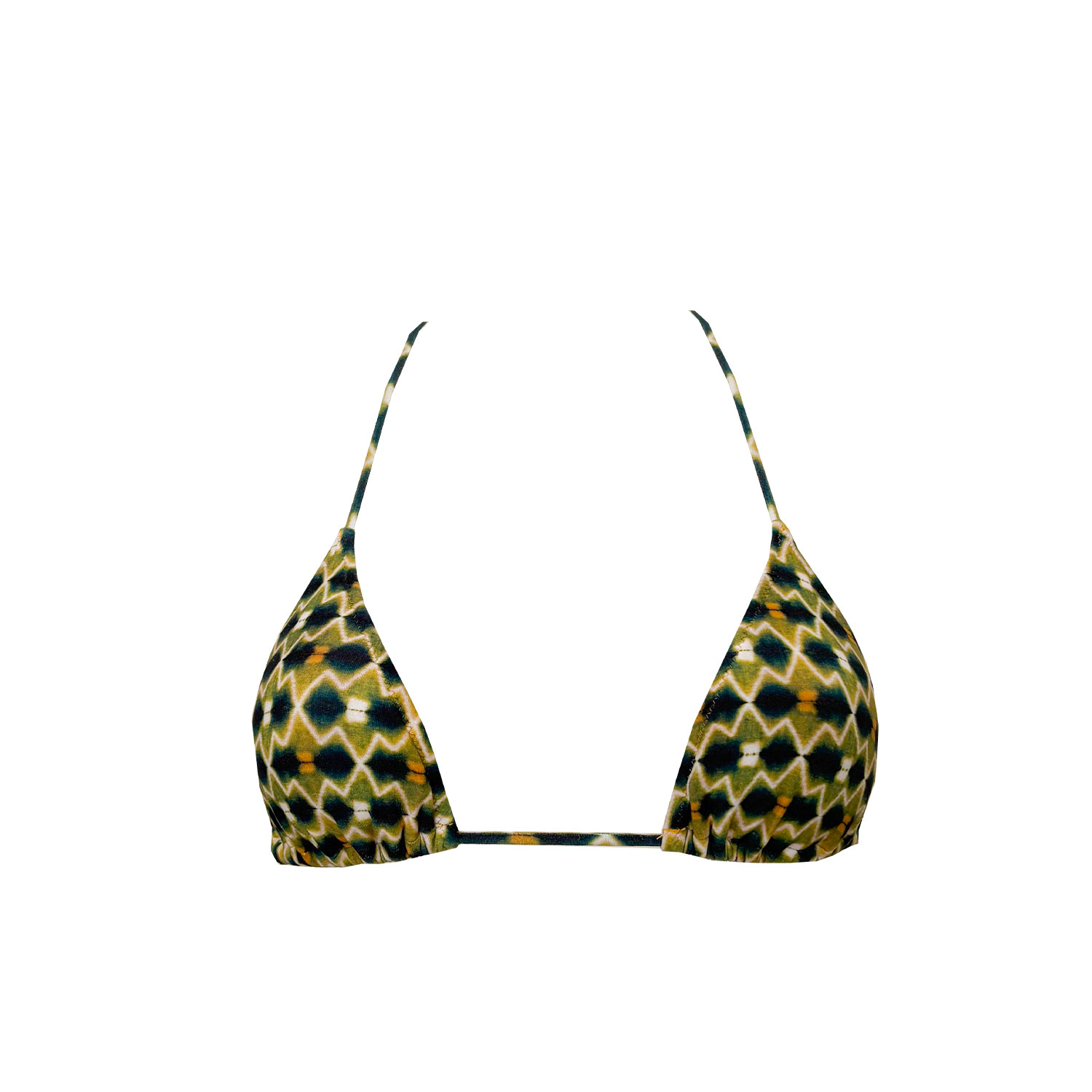 Siguelsol Women's Green / Yellow / Orange Kiwi Triangle Top