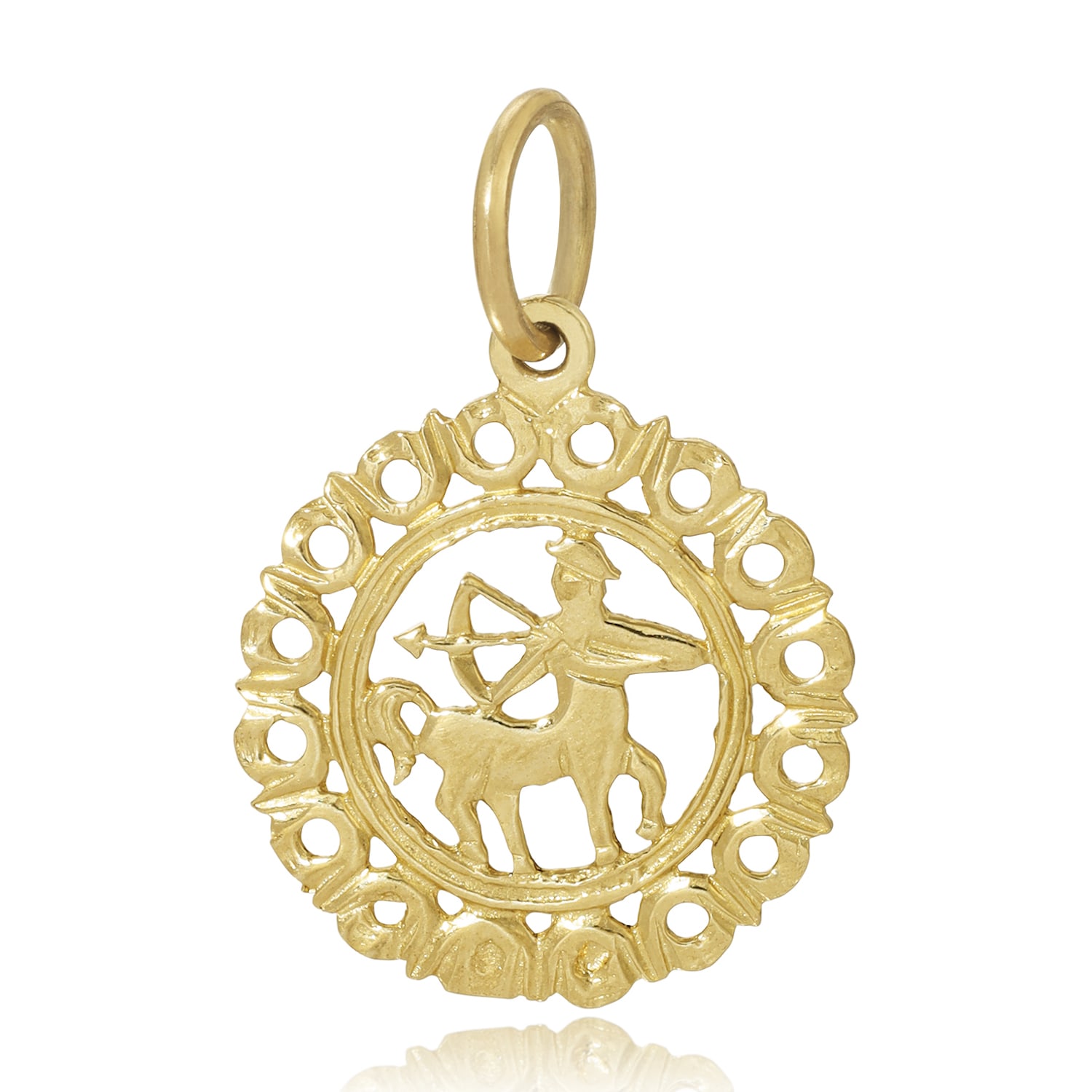 Women’s Gold Zodiac Pendant - Sagittarius Maya Brenner