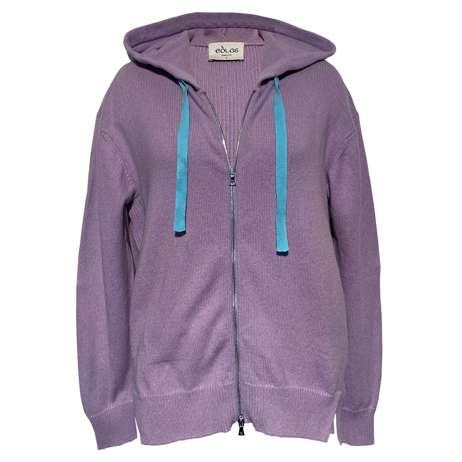 Women’s Pink / Purple Harry Lilac Zip Hoodie In Organic Cotton & Recycled Cashmere Large Eolas