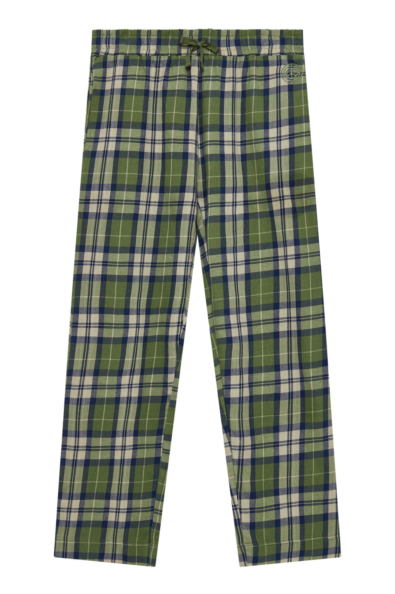 Jim Jam - Womens Gots Organic Cotton Pyjama Bottoms Pine Green Medium Komodo