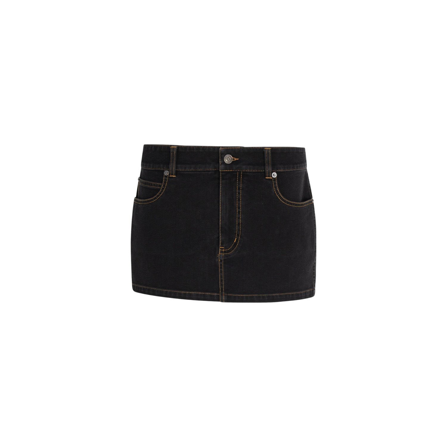 Circular Path Women's Micro Mini Skirt - Black In Black