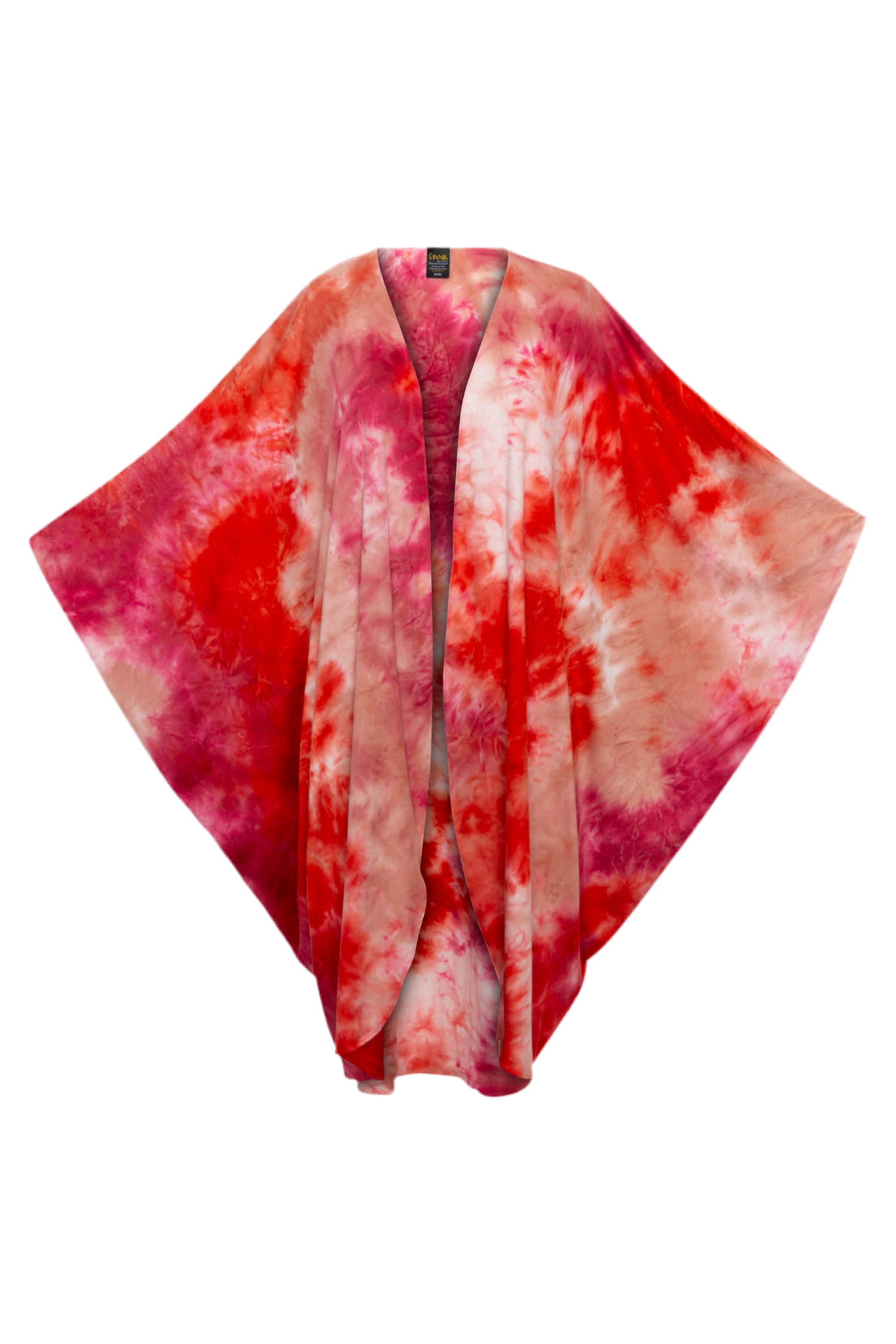 Byvinnik Women's Pink / Purple Coloratura Cape In Tie-dye For - Sherbet