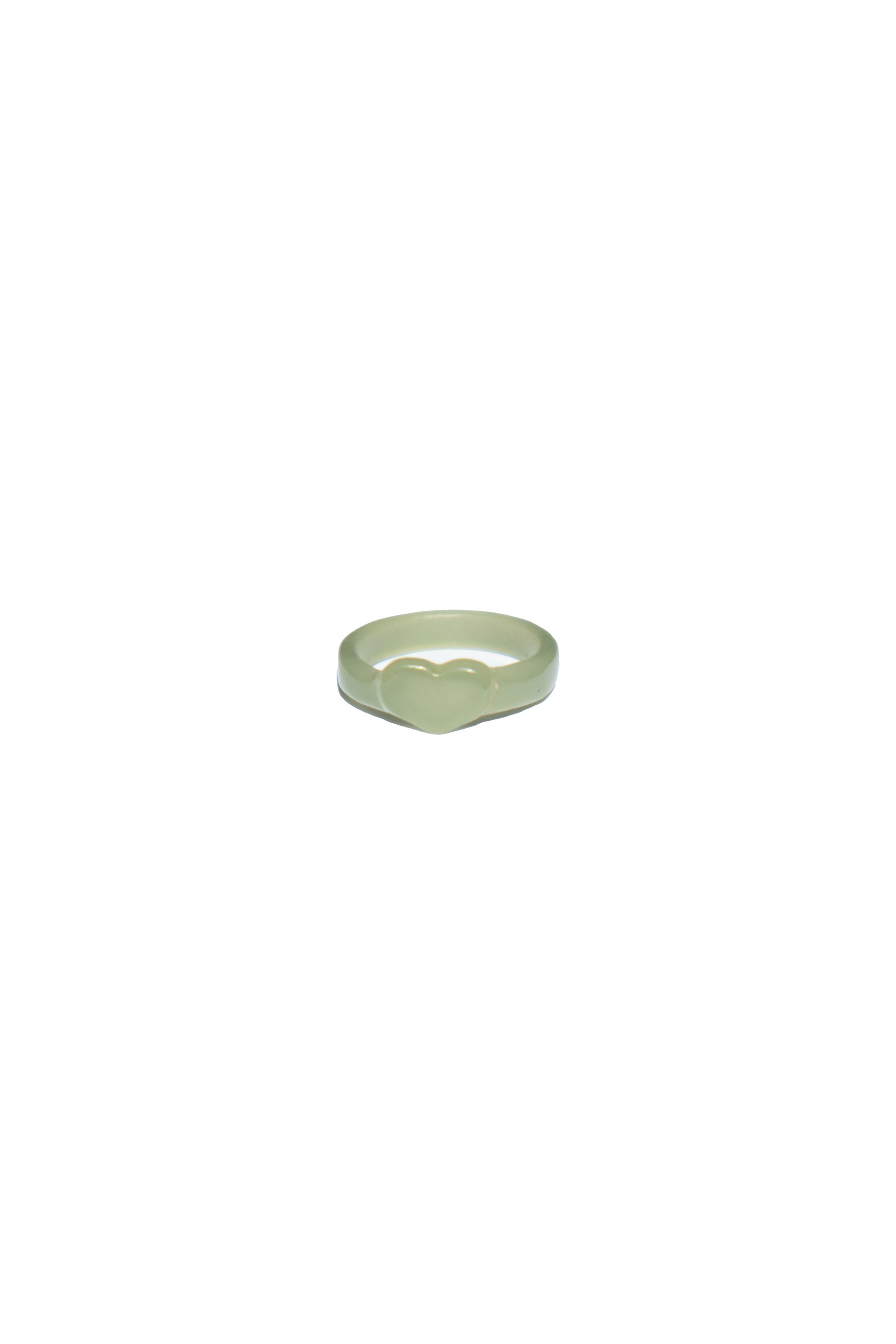 Women’s Green Heart Jade Ring Seree