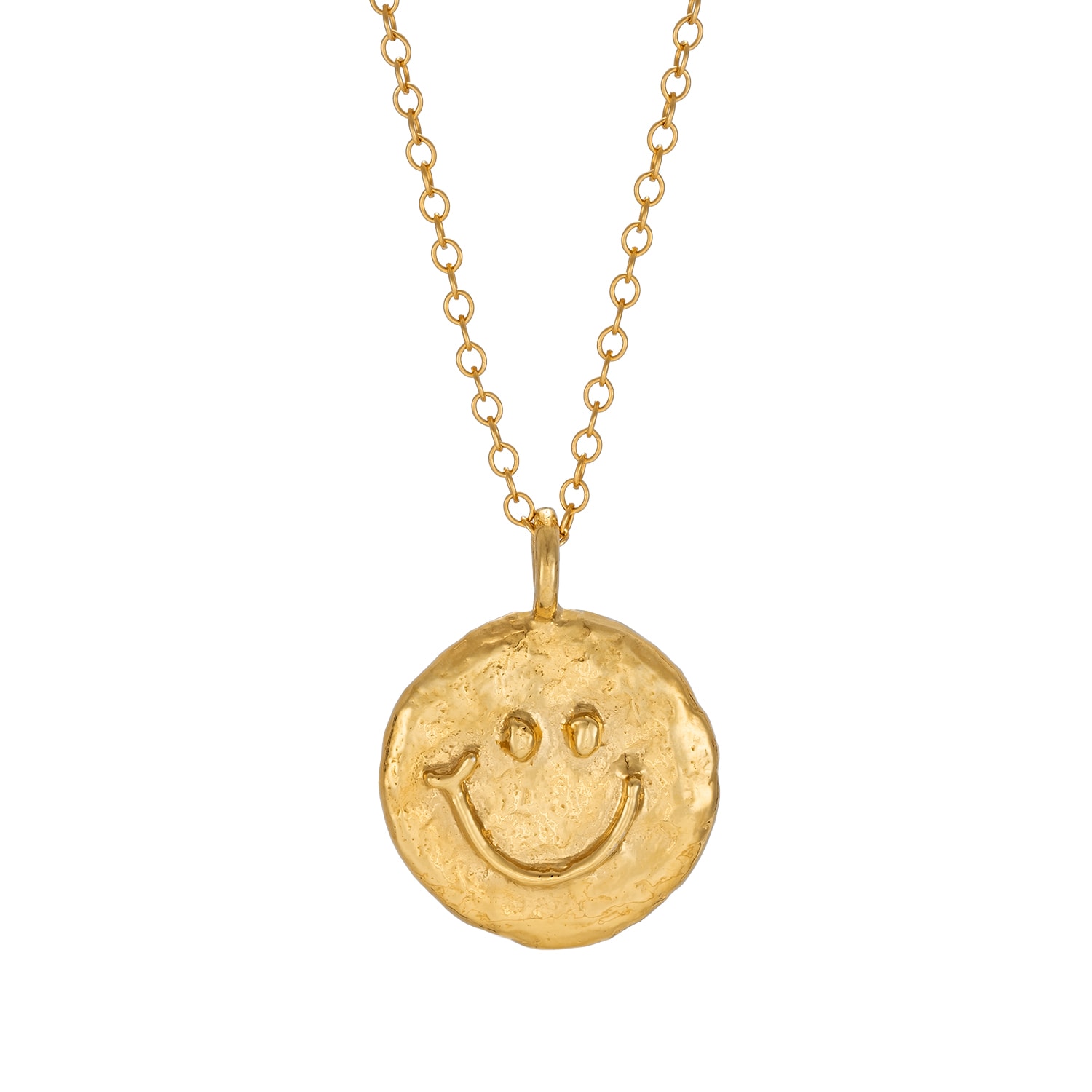 Indy Cockroft Women's Gold Small Smiley Necklace In Gold