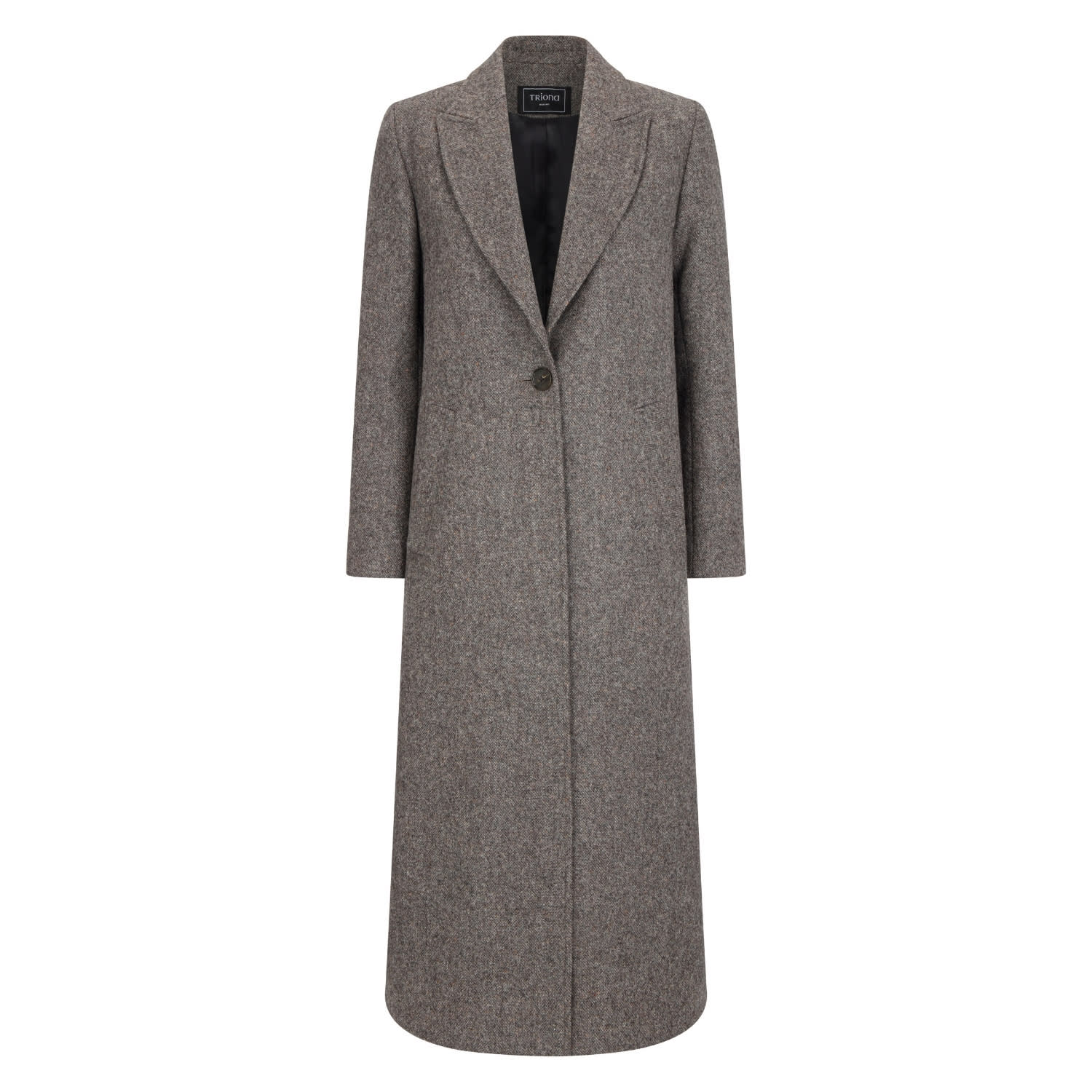 Triona Women's Grey Salt & Pepper Shannon Tweed Coat In Gray