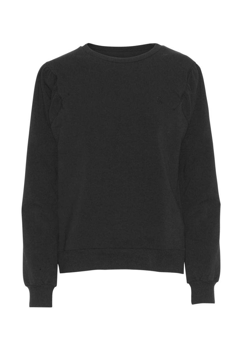 Grobund Women's  Signe Sweatshirt - The One With Great Sleeves In Black In Black