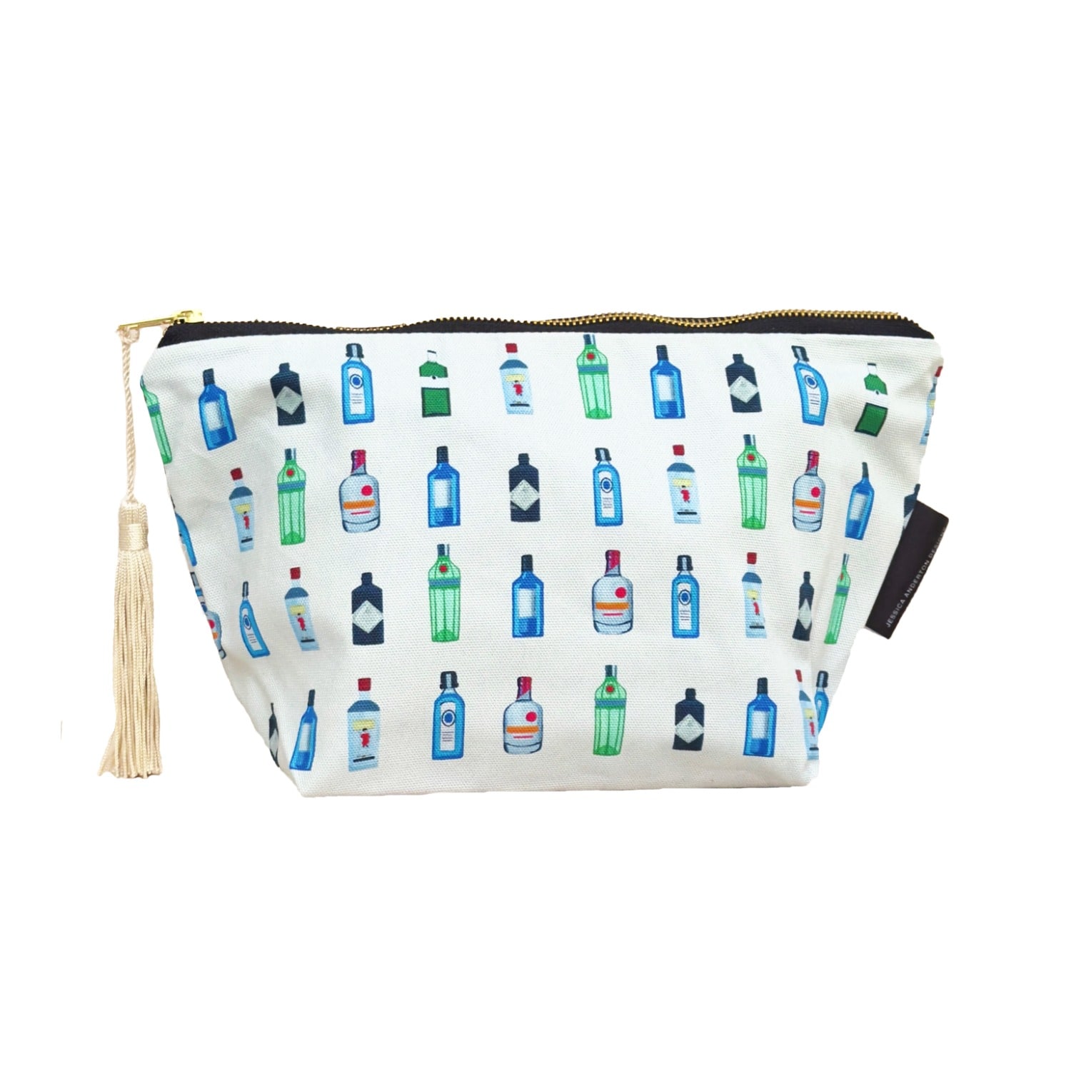 Jessica Anderton Designs Green / Neutrals Gin Makeup Bag In Green