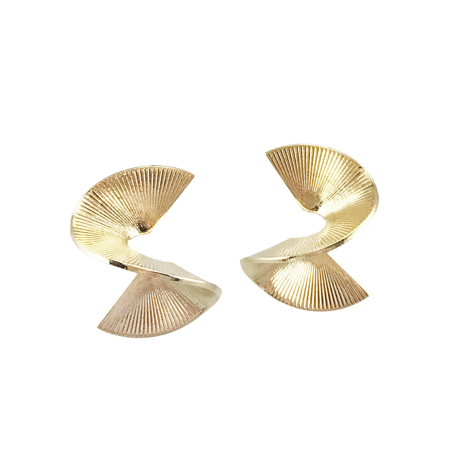 Biko Women's Solarwave Studs Mini Gold In Gold
