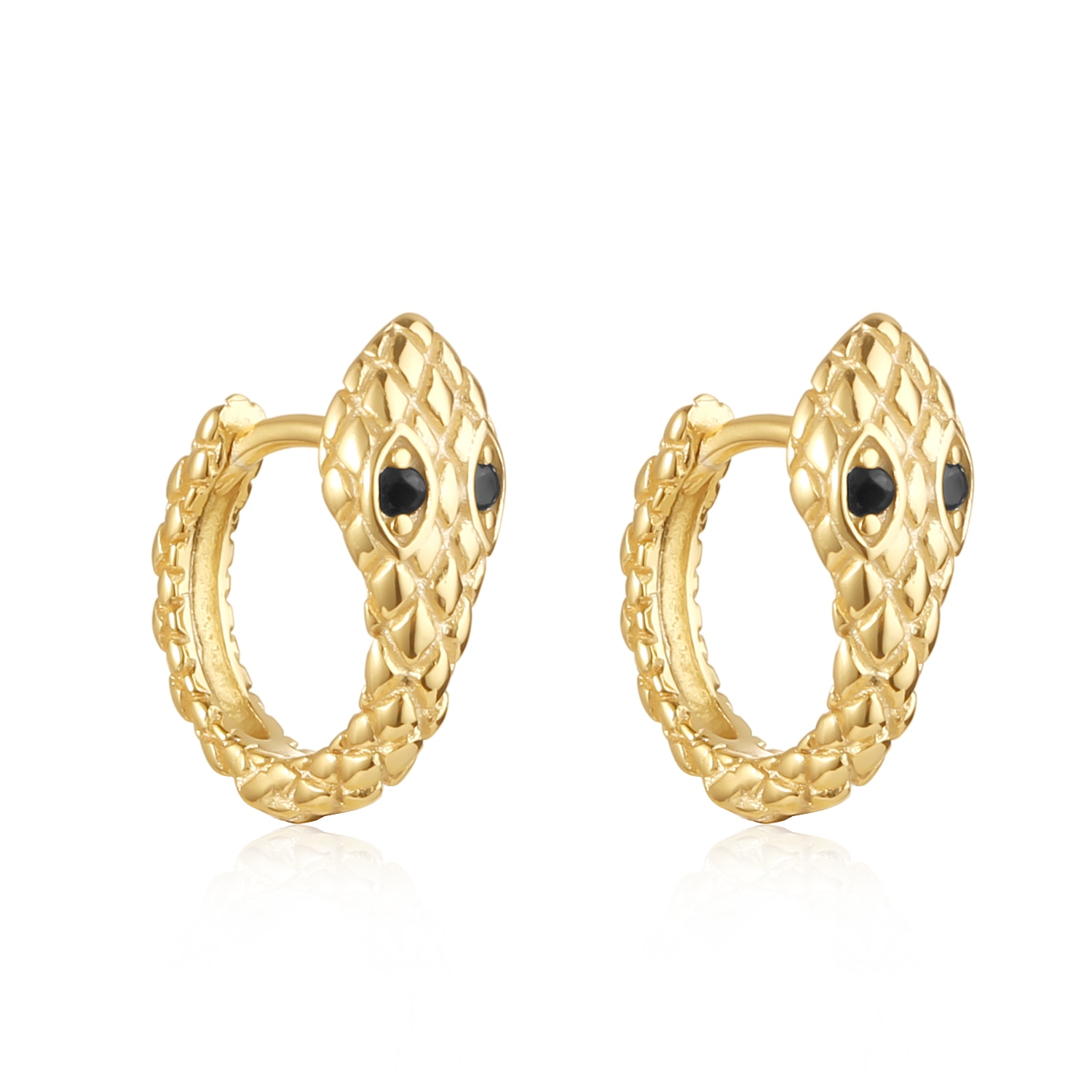 The Perfect Hoop Women's Gold The Veleno Huggie