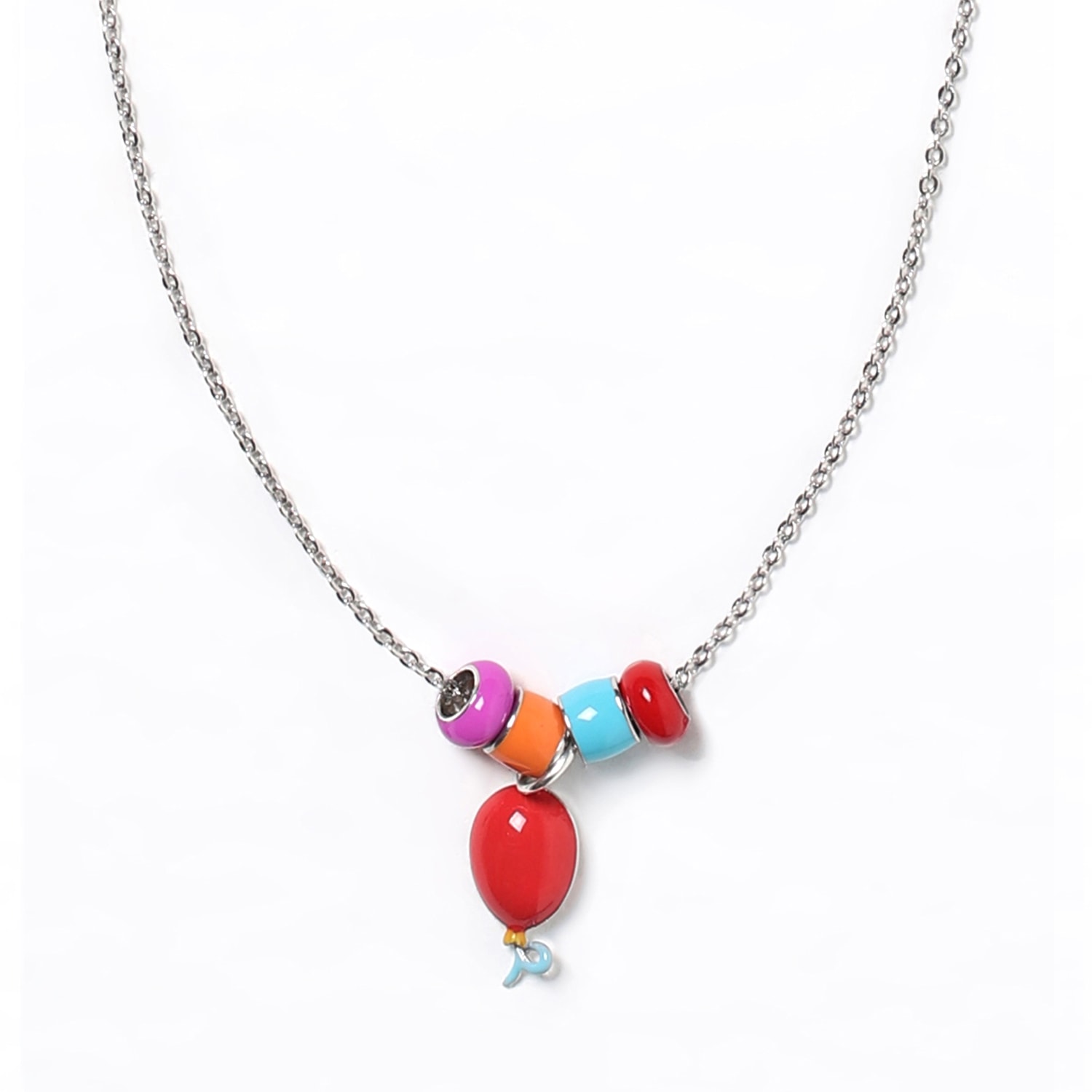 Pinnole Women's Red Let's Celebrate Necklace
