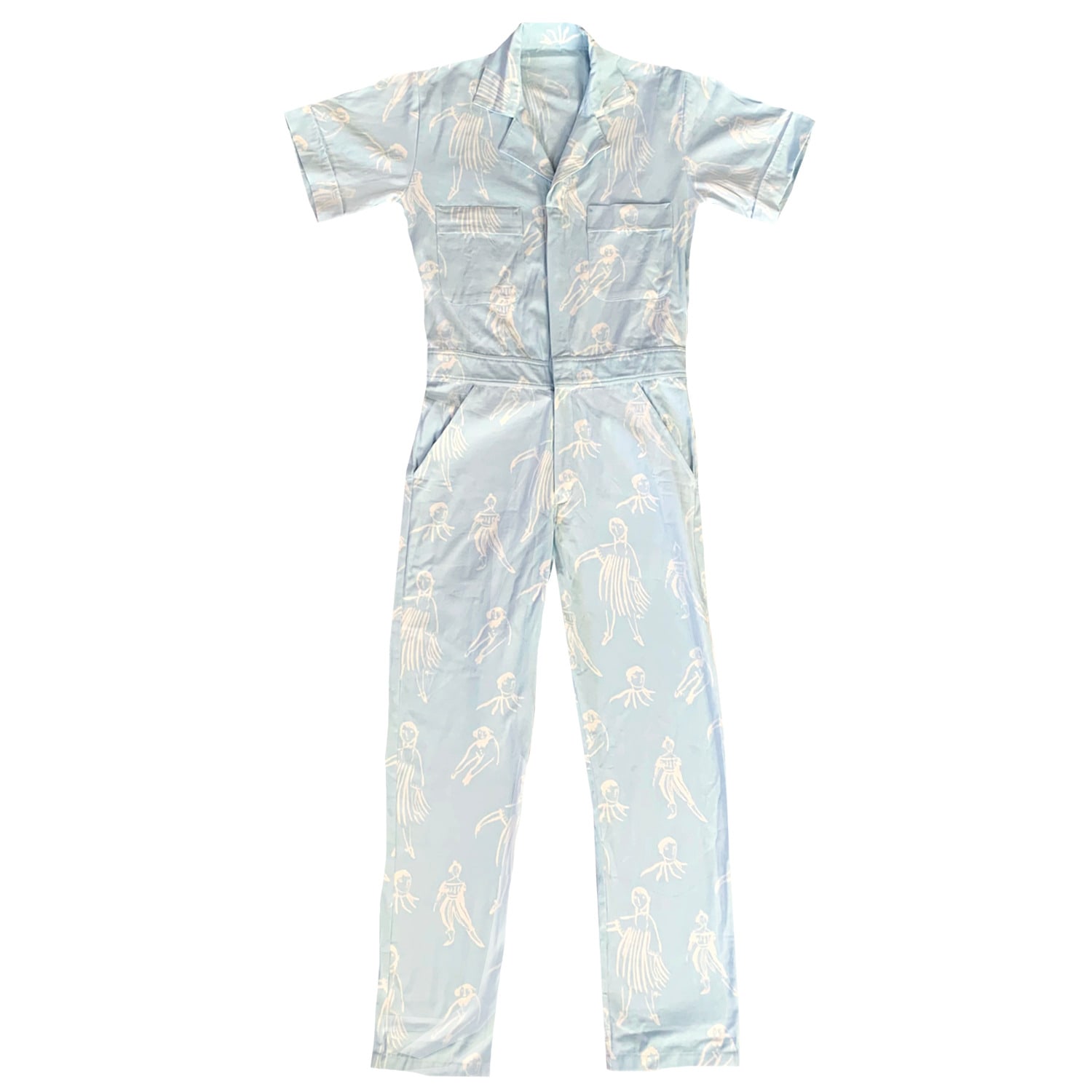 My Little Belleville Women's Alta Ice Blue Jumpsuit In Blue