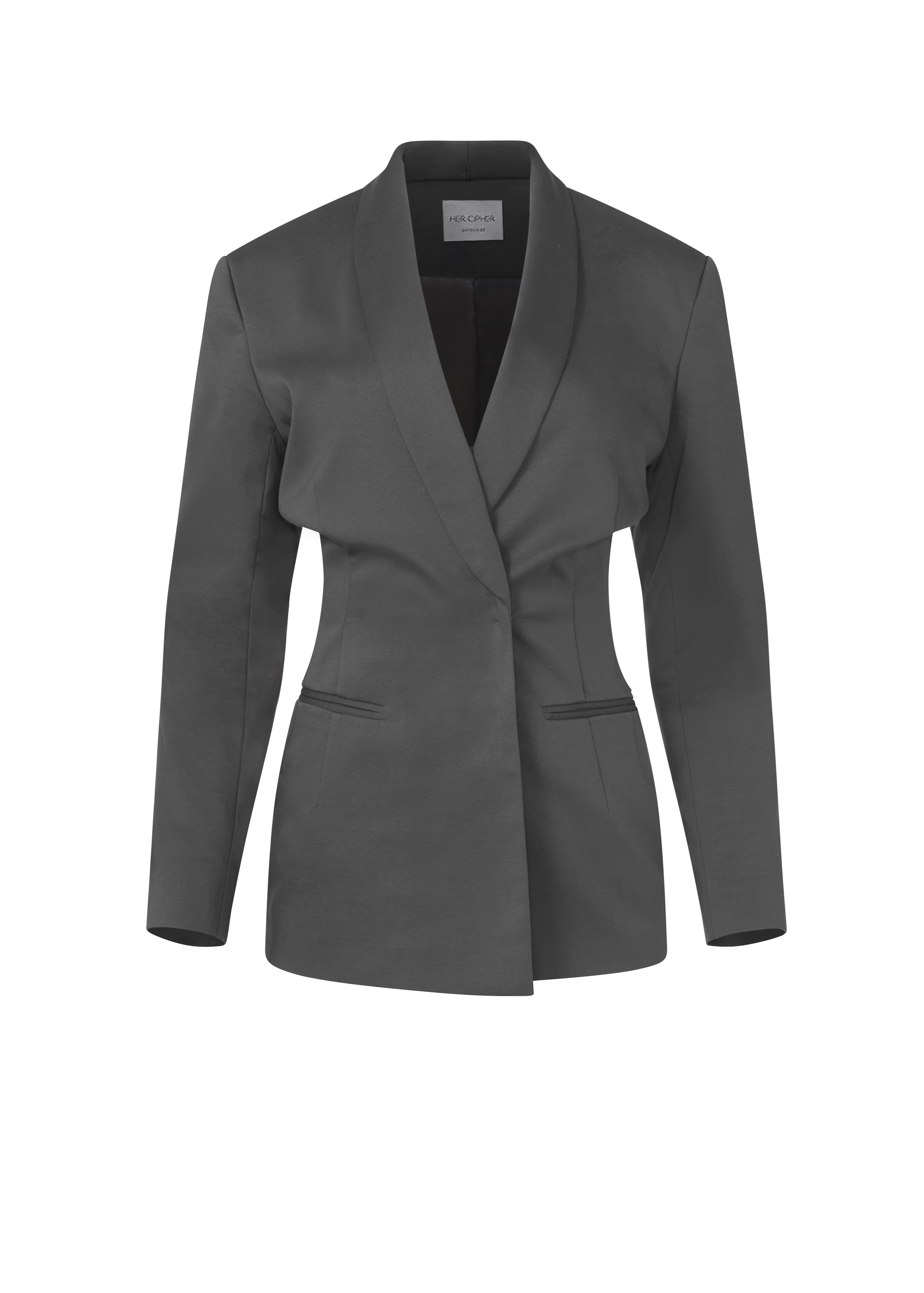 Women's Green / Grey Matisse Blazer- Poppyseed | Extra Small | Her Cipher