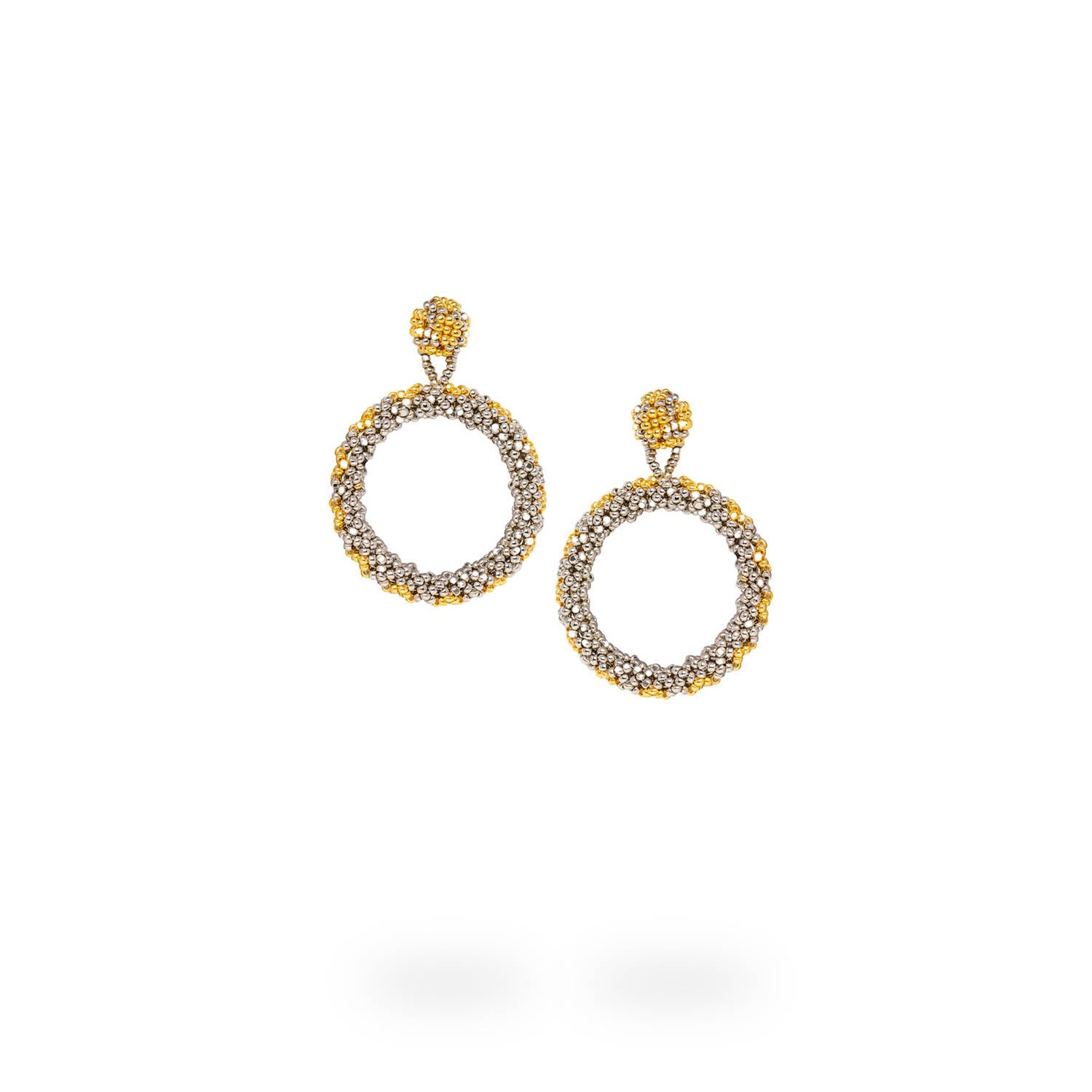 Women’s Silver / Gold Hoop Earrings - Gold, Platinum Kuu