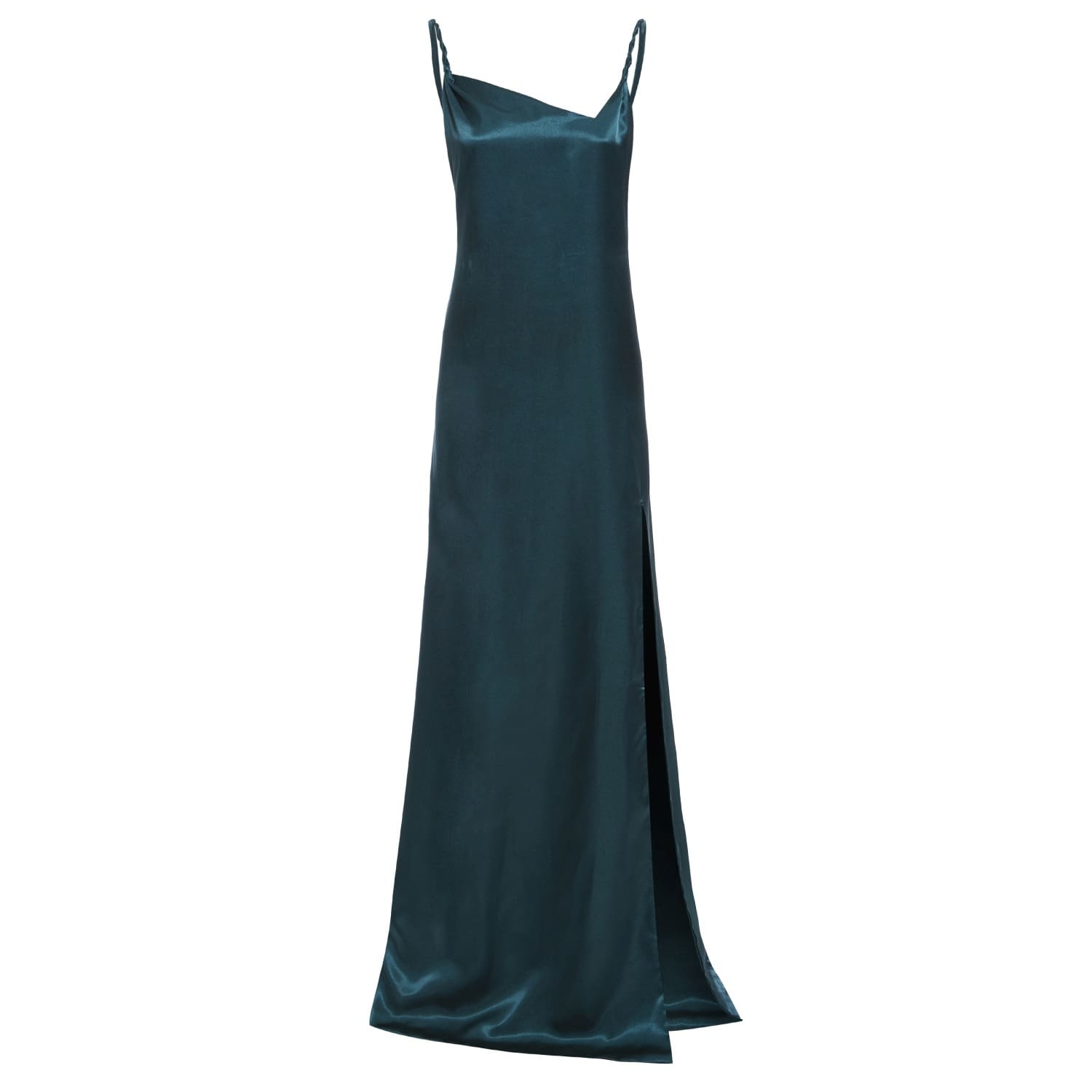 emerald slip dress