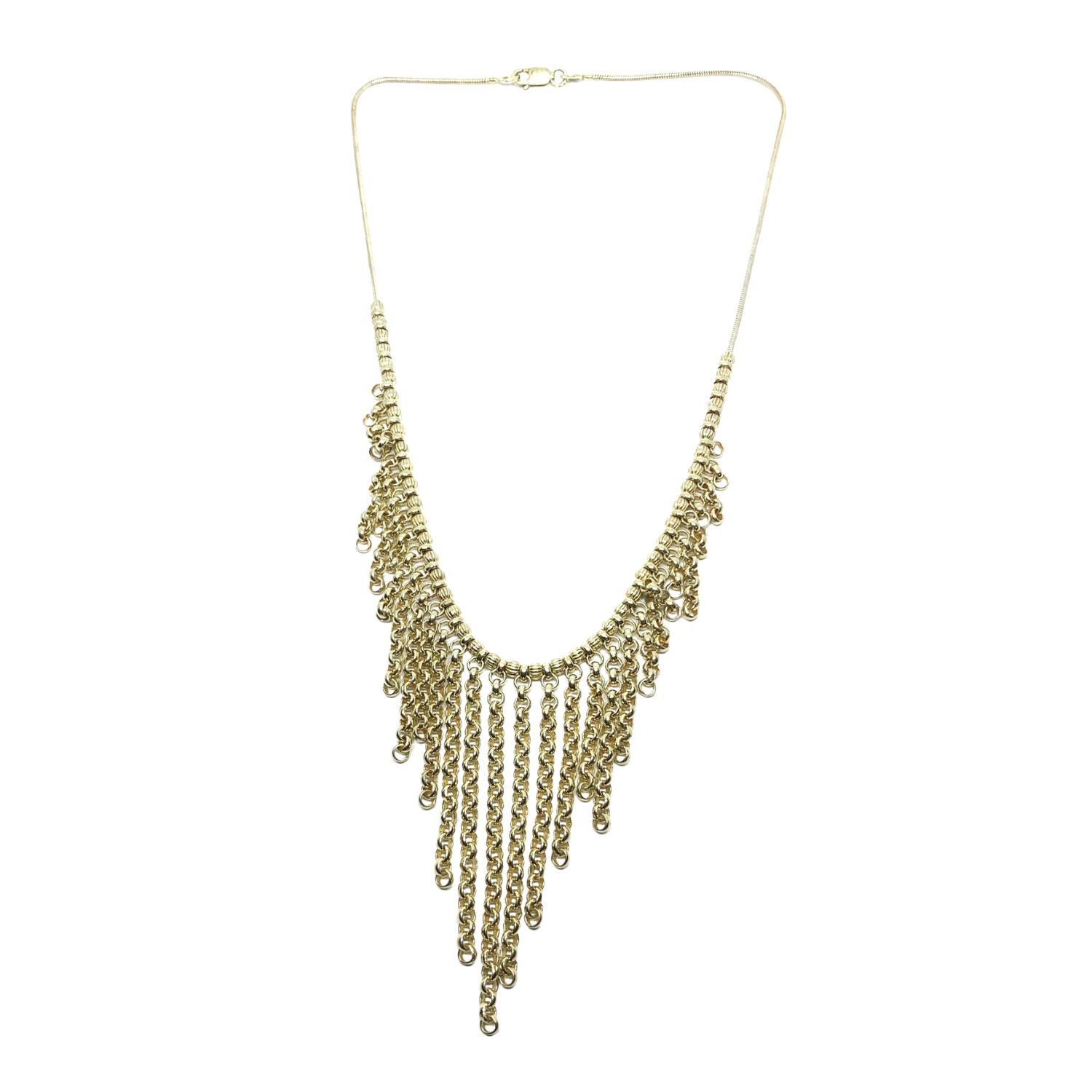 Women's Golden Rain Drop Chains Necklace – Gold Flash Plated | Tg-Jewellery by Tamara Gervasio