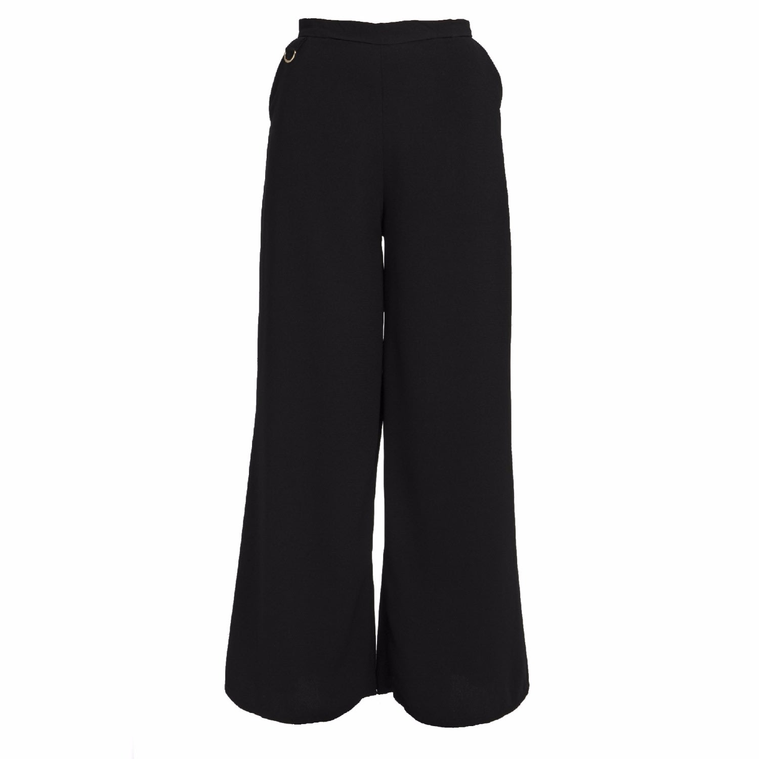 Women’s Sofia Wide Leg Trouser In Black Large Cocoove