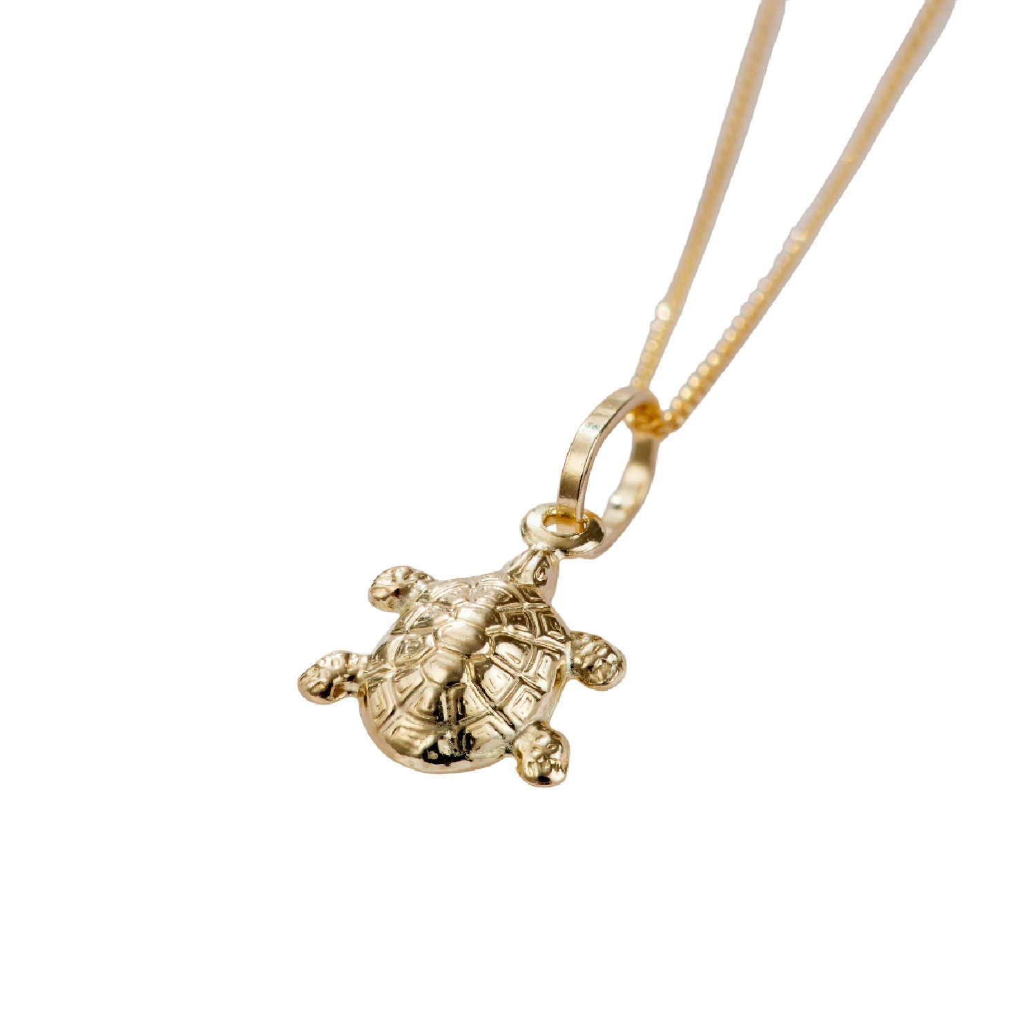 Women’s Gold Turtle Pendant Necklace Posh Totty Designs