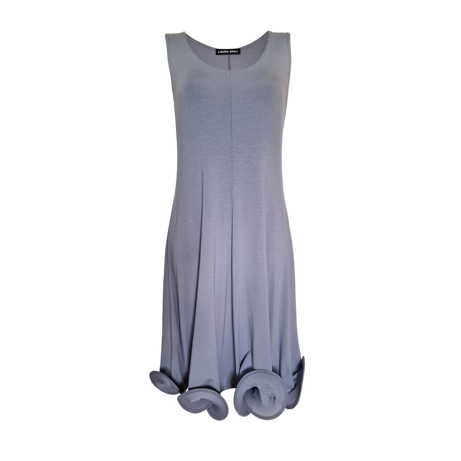 Laura Daili Women's Grey / Blue Ocean Curl Dress In Multi