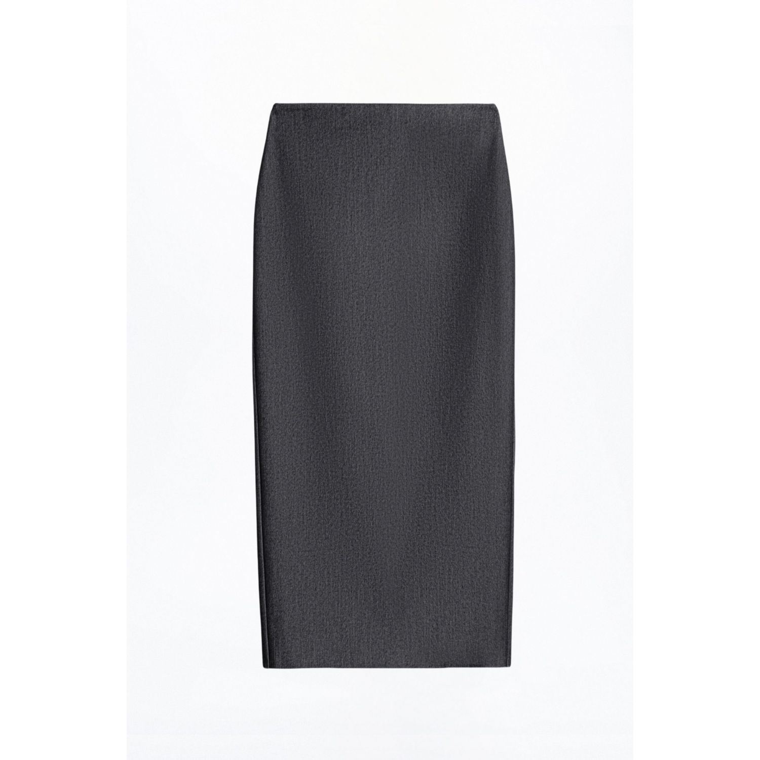 Nocturne Women's Grey Back Slit Tailored Maxi Skirt In Gray