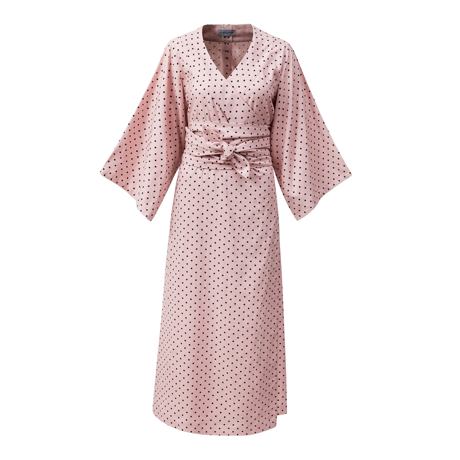 Women’s Pink / Purple Wrap Dress Kimono Style One Size La Femme Mimi