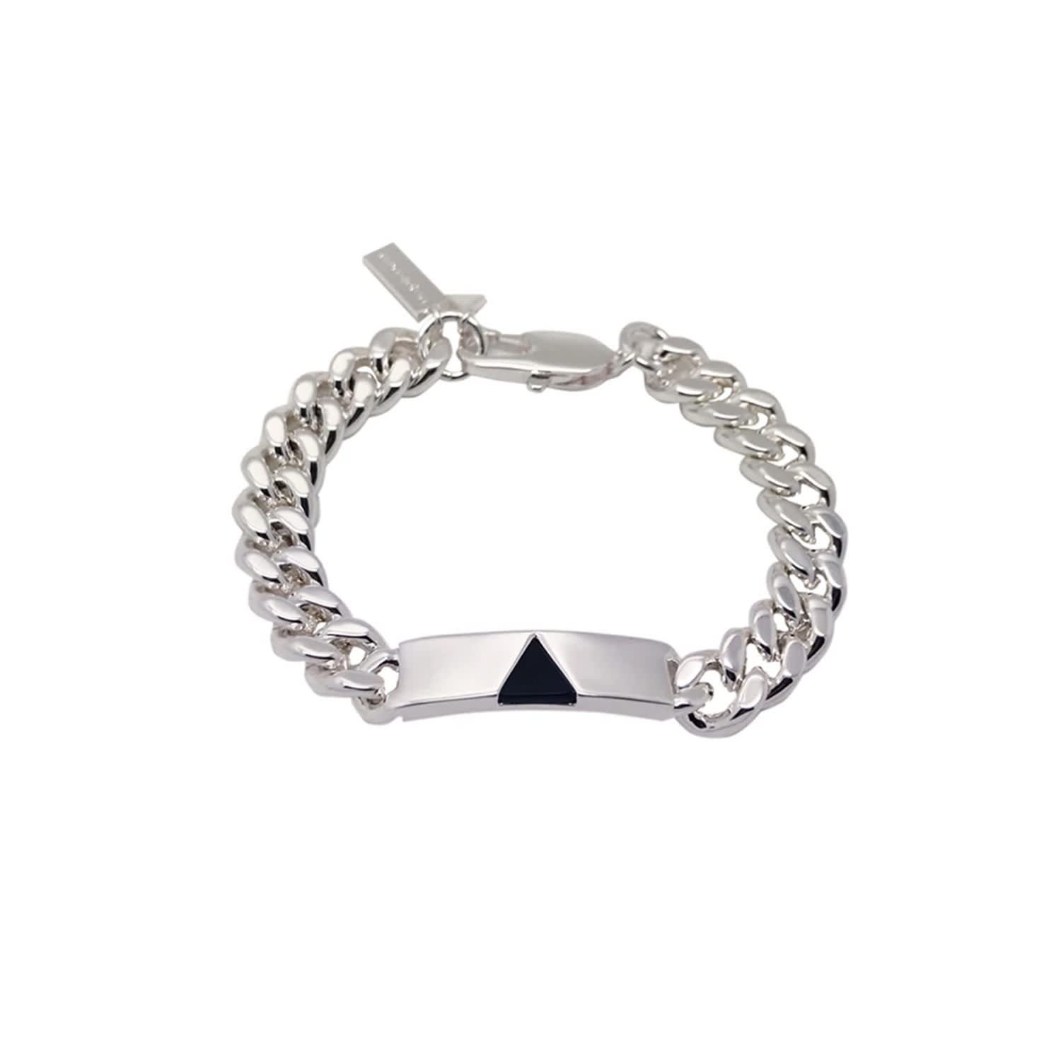 Silver Onyx Pyramid Chain Bracelet Coup De Coeur London Wolf Badger