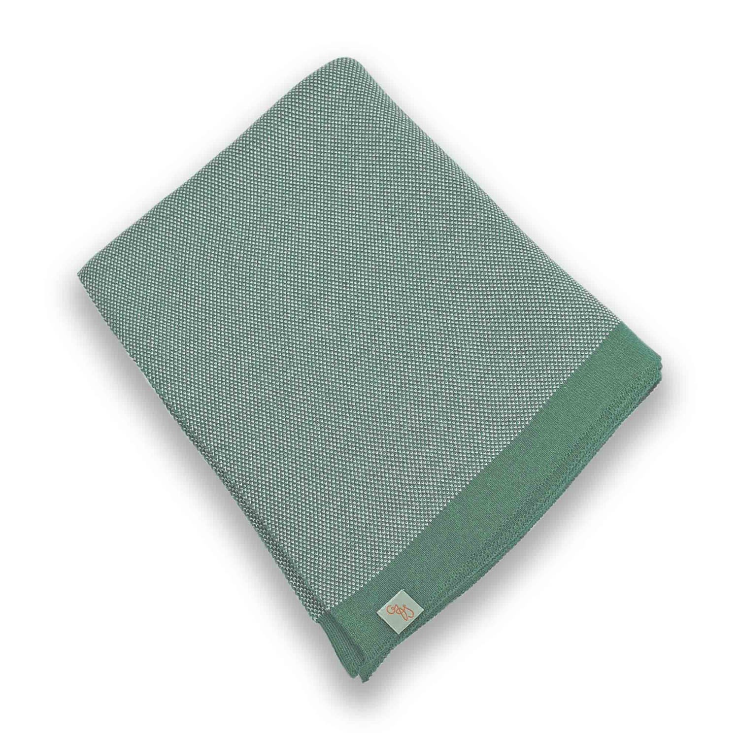 Lightweight Wool Blankets - Lolly - Tarragon Green - Small Otto & Spike