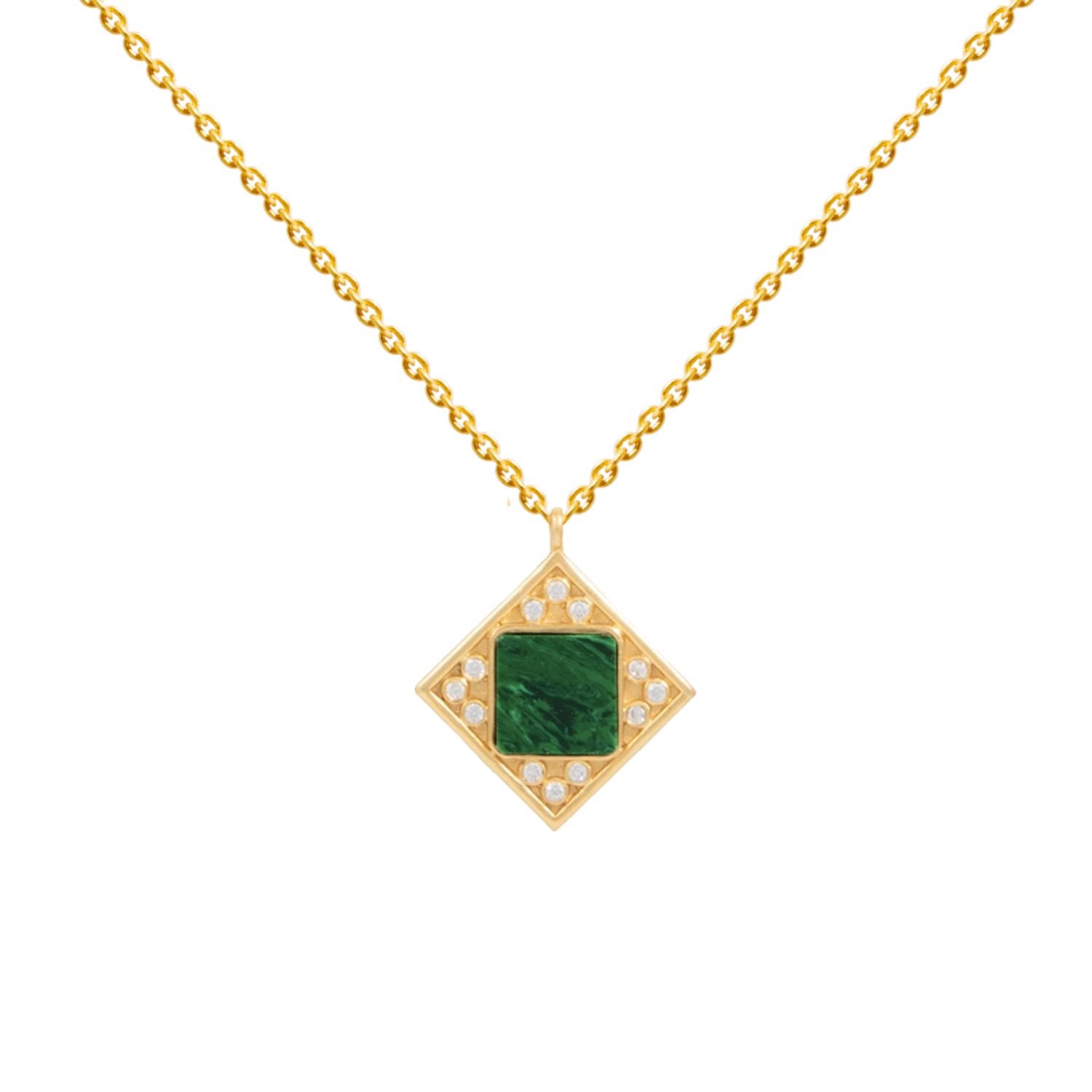 Women’s Green / Gold Green Dakota Necklace Lavani Jewels