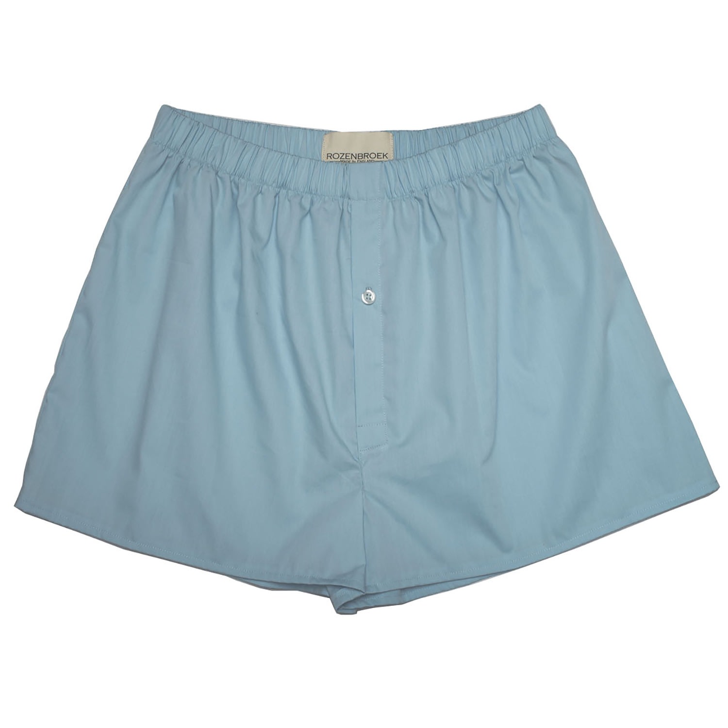 Men’s Organic Cotton Poplin Boxer In City Blue Extra Small Rozenbroek