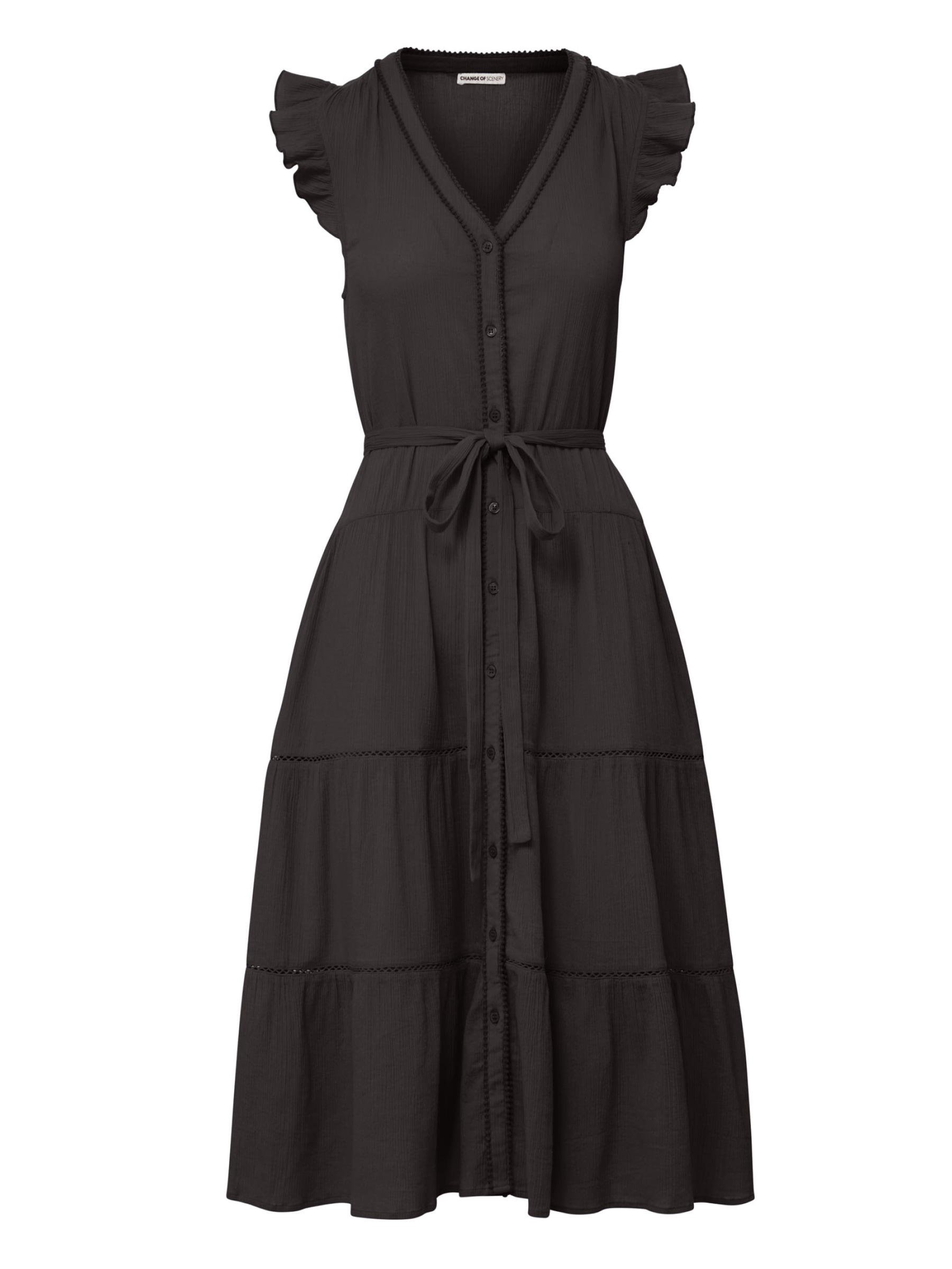 Change Of Scenery Women's Neutrals / Black Emily Dress In Black In Black