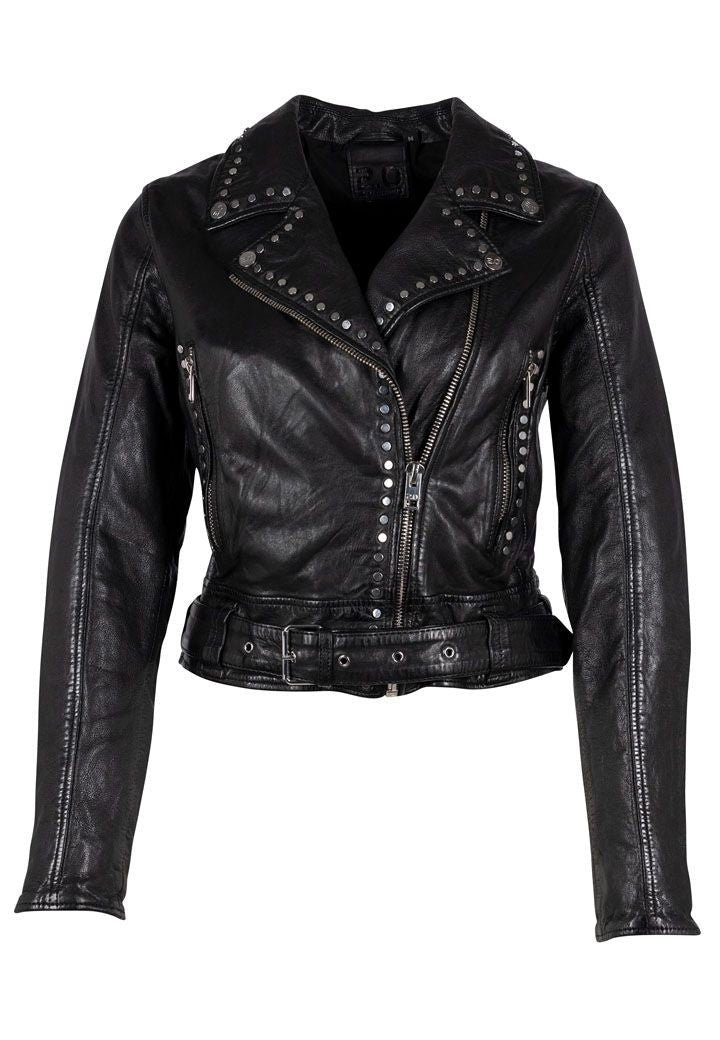 Mauritius Women's Maryn Rf Leather Jacket, Black