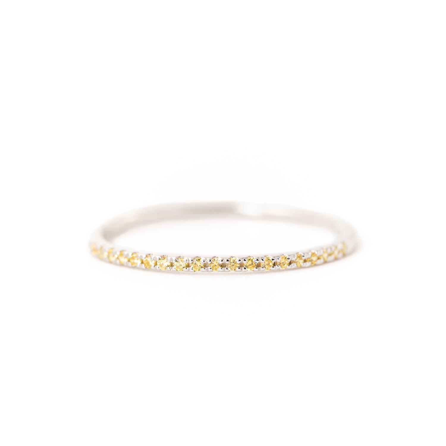 Belinda Jewelz Women's Yellow Citrine Birthstone Band Ring In Yellow