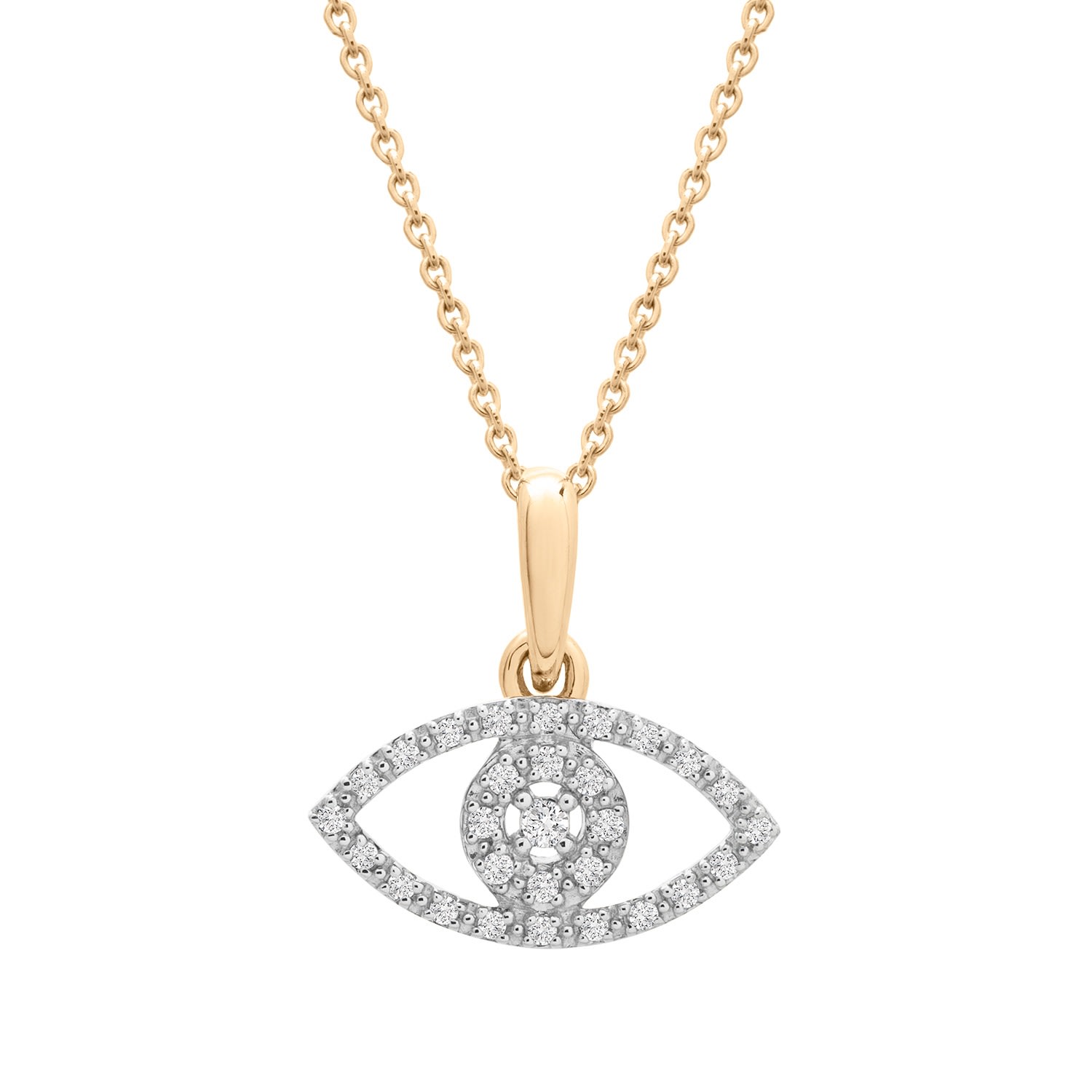 Women’s Gold Paha Evil Eye Diamond Pendant Miki & Jane