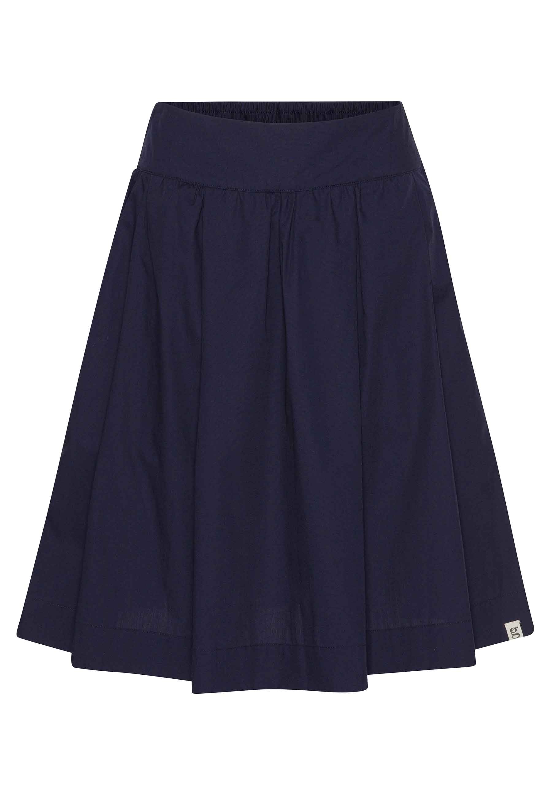 Grobund Women's  Svala Skirt - The Short One In Midnight Blue In Blue