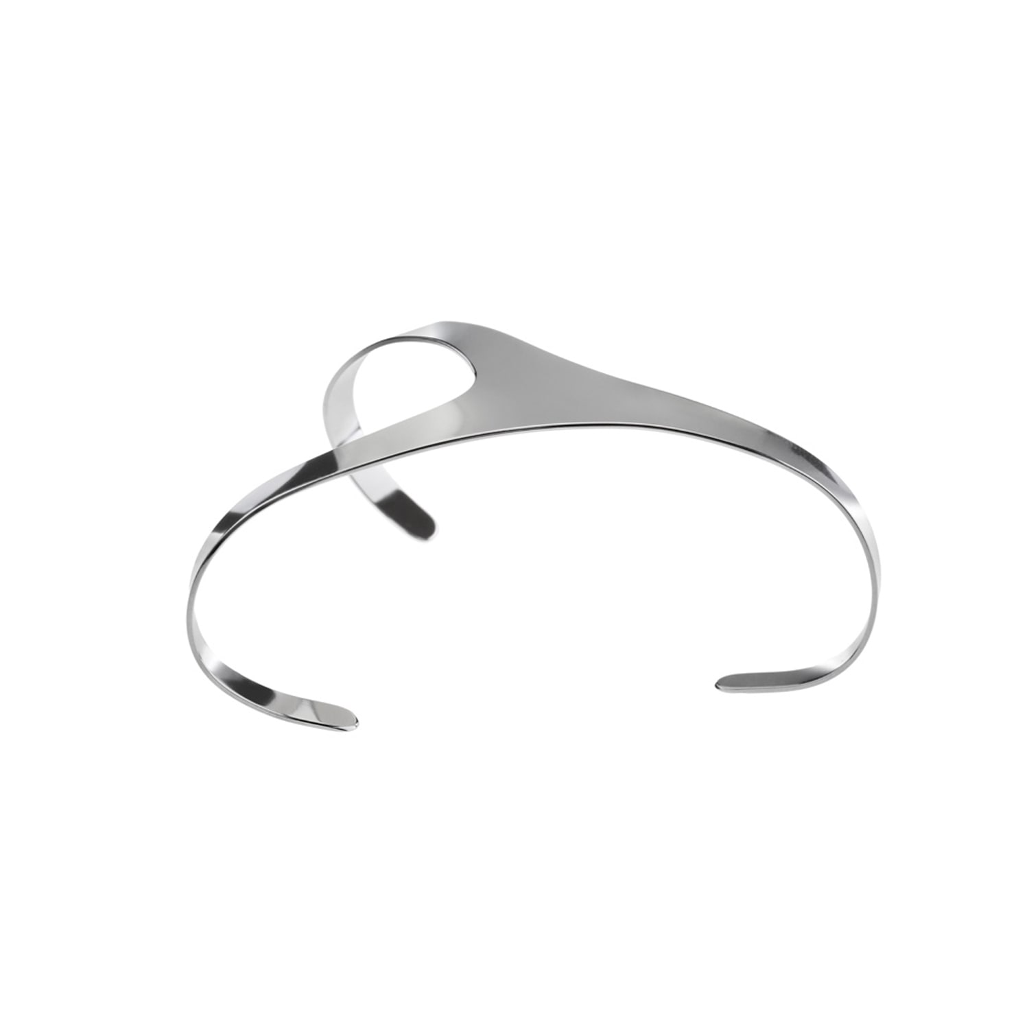 Hota Hota Jewellery Women's Silver Seduction Palm Cuff – High Polish – Left In Silver